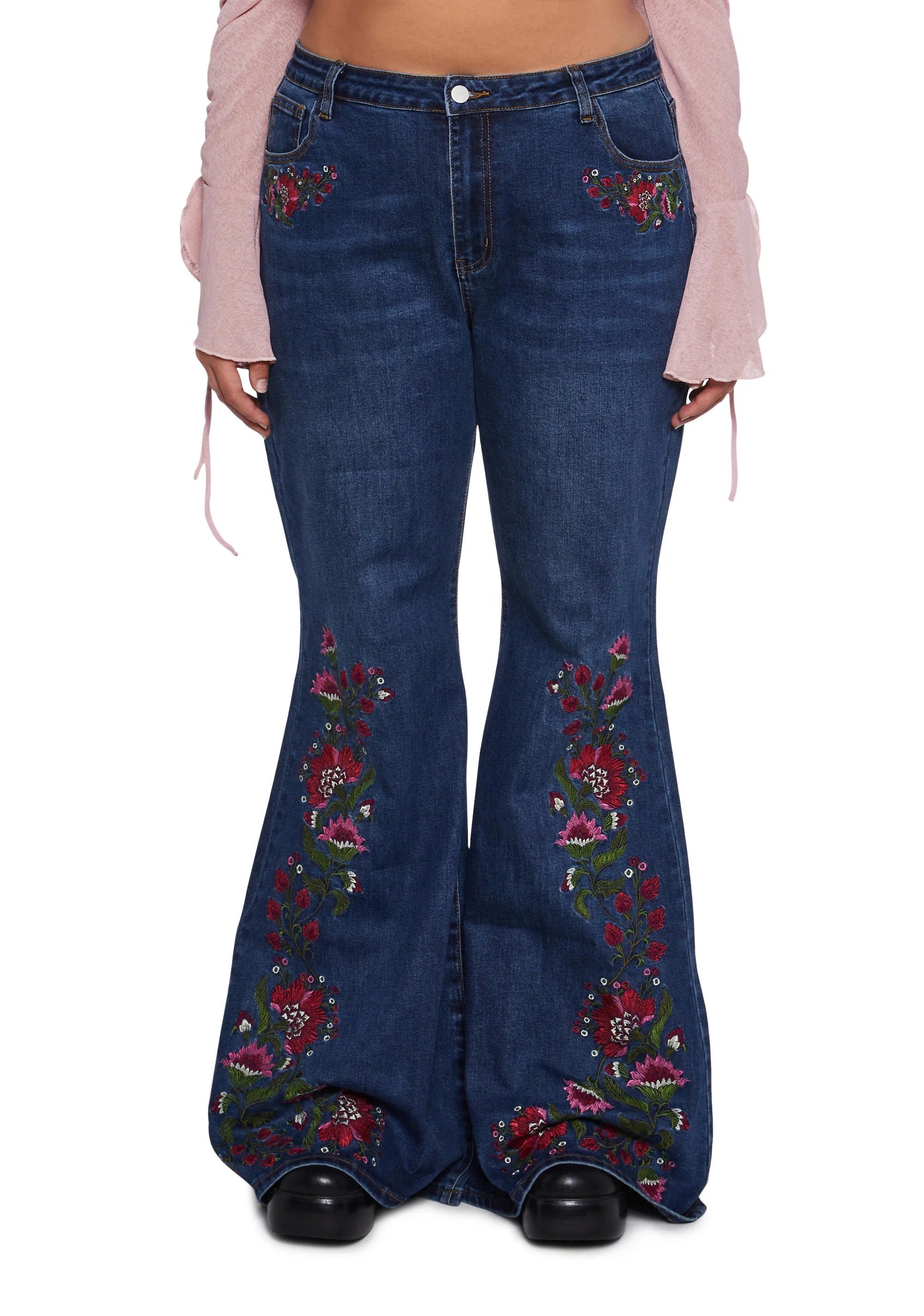 Woven Dreams Embroidered Jeans