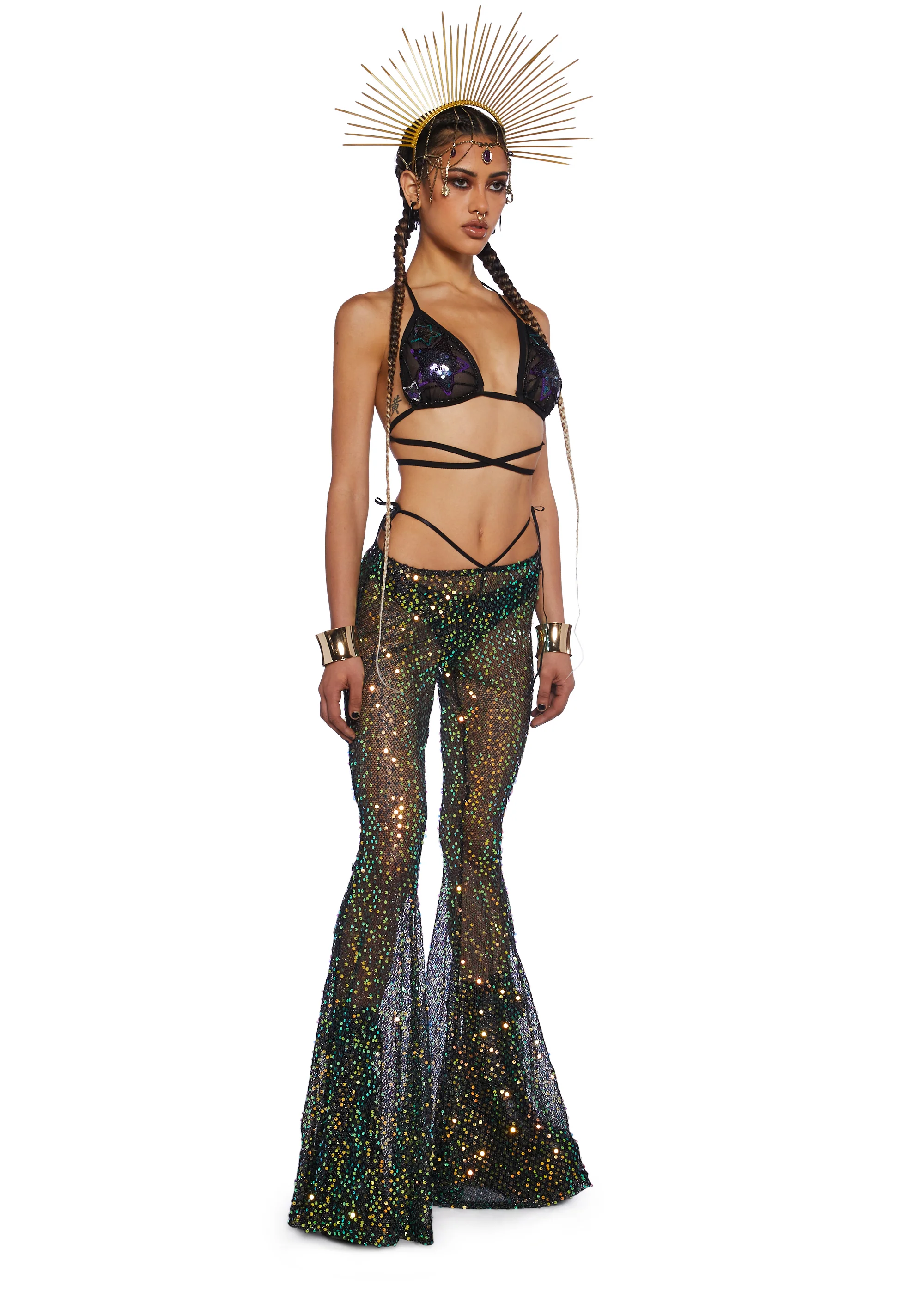 Sunlit Oracles Sequin Flares
