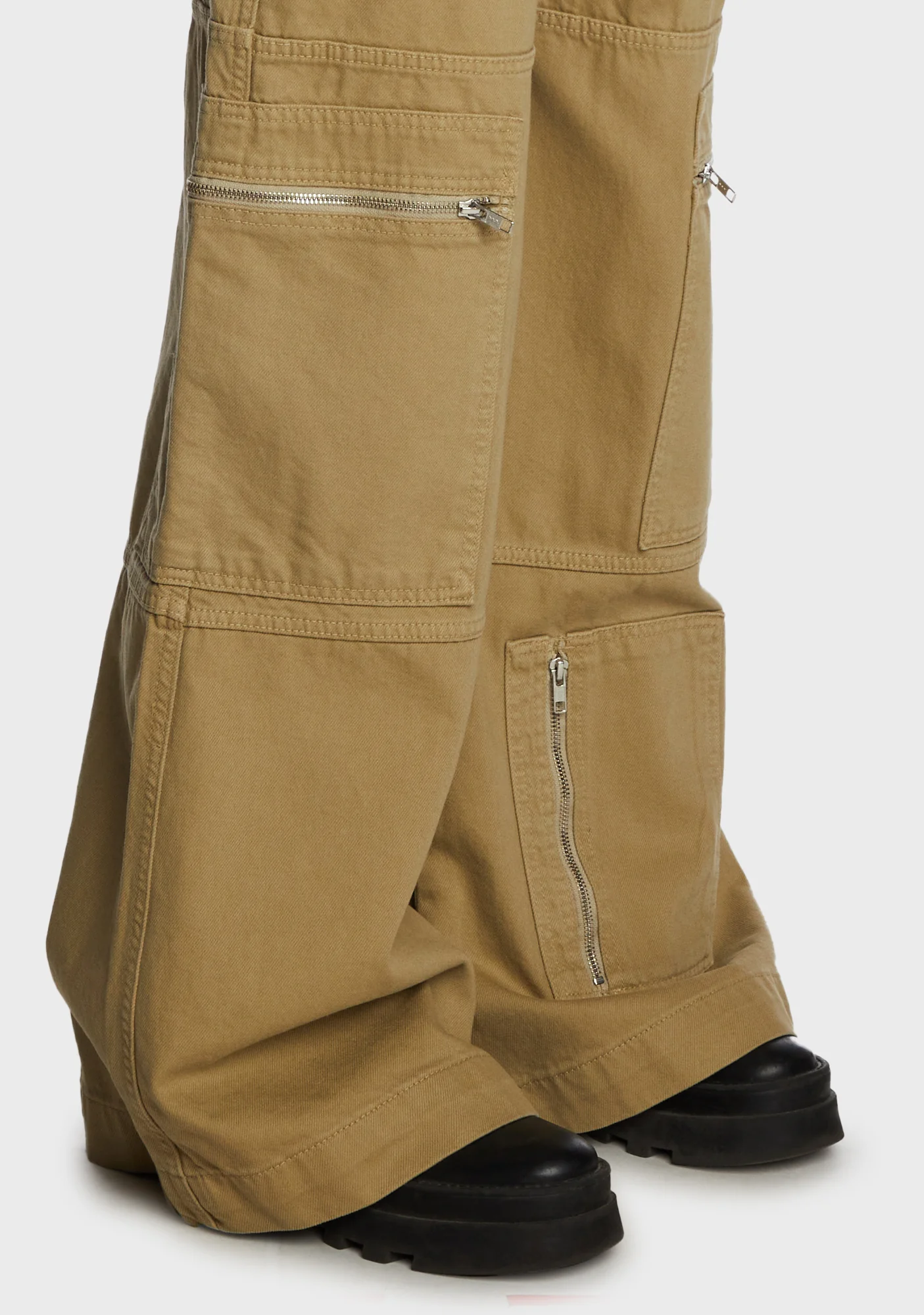 Zip Sweeper Jeans - Stone