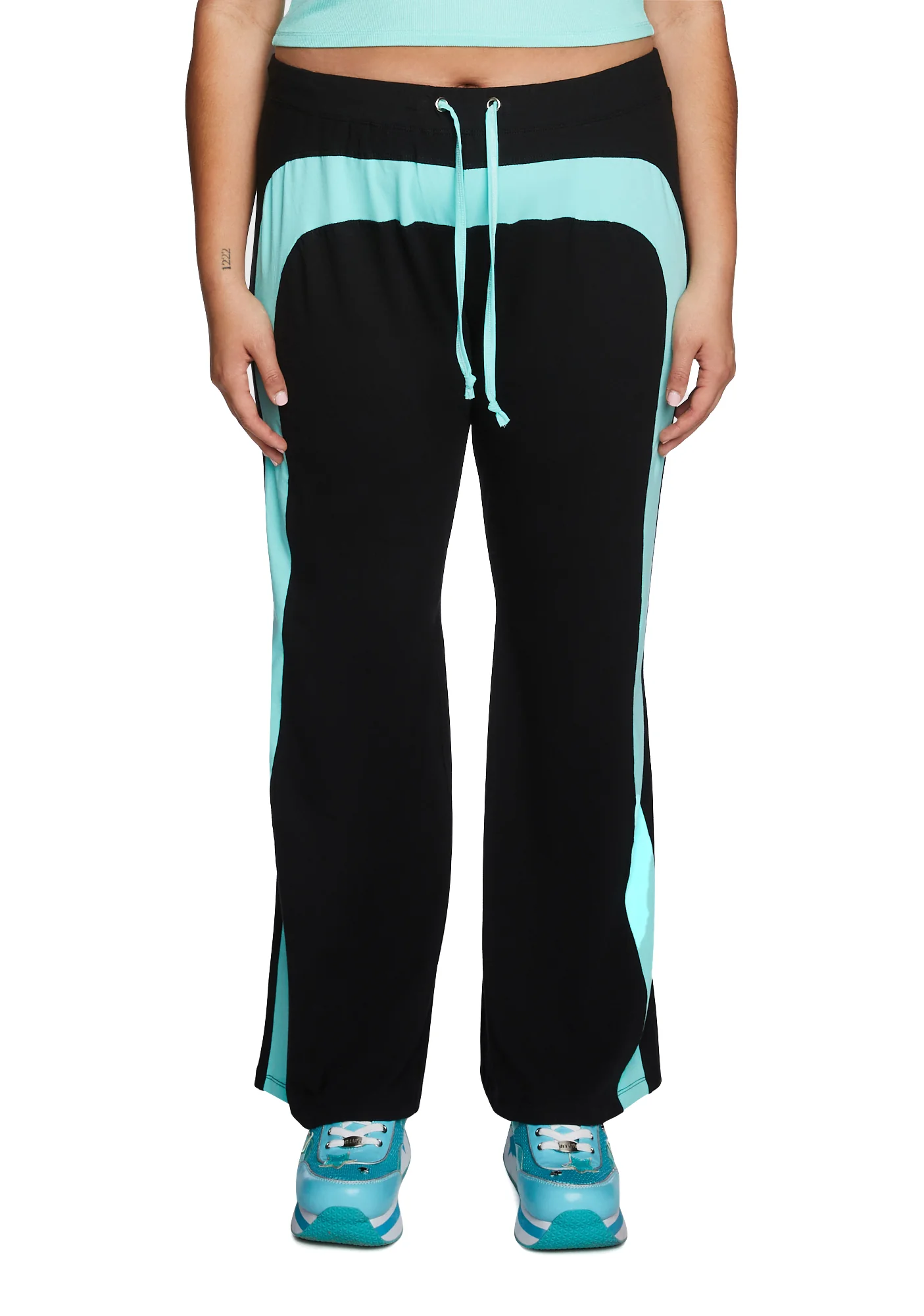 Plus Catching Flights Track Pants - Blue/Black