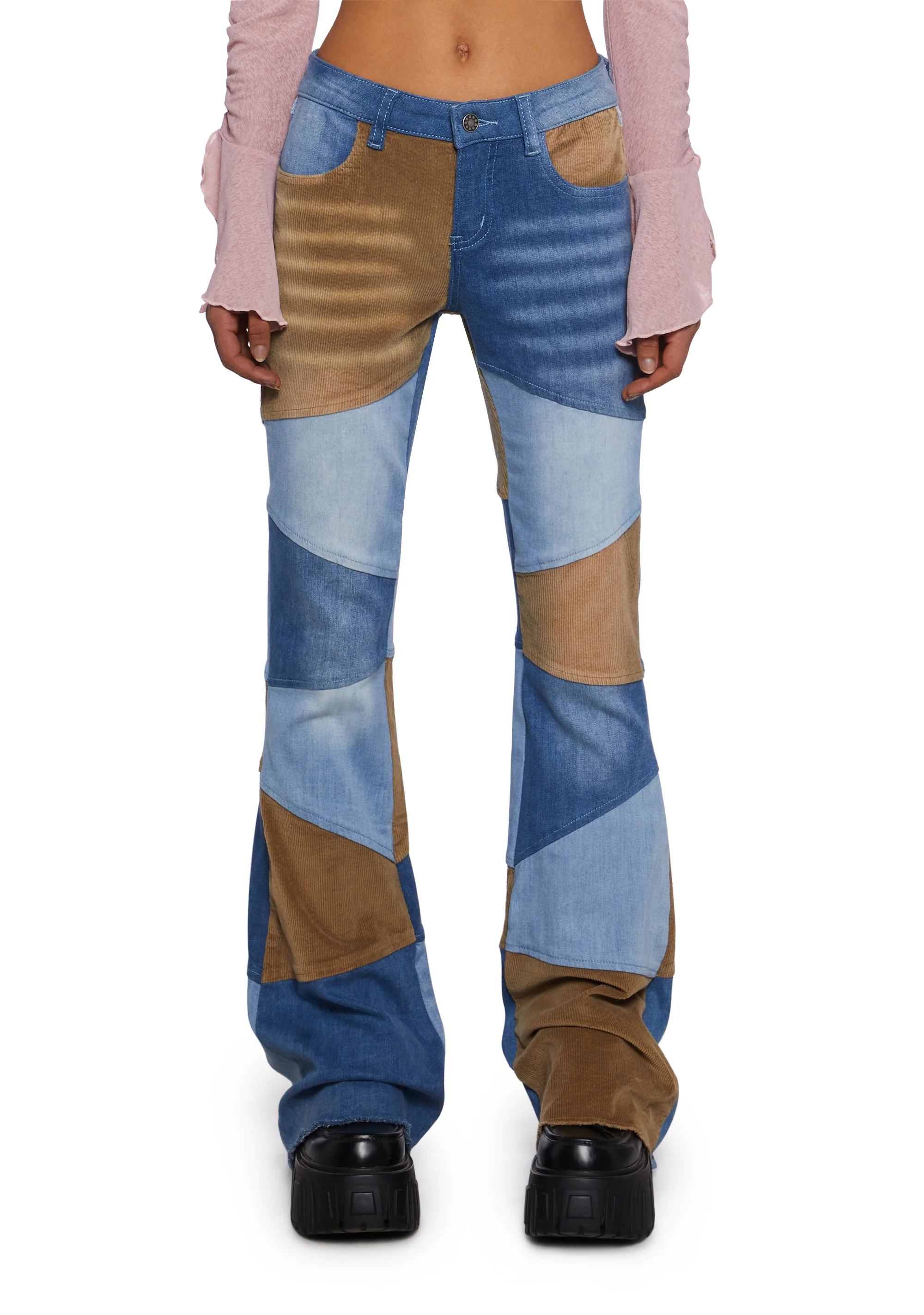 There She Goes Patchwork Jeans