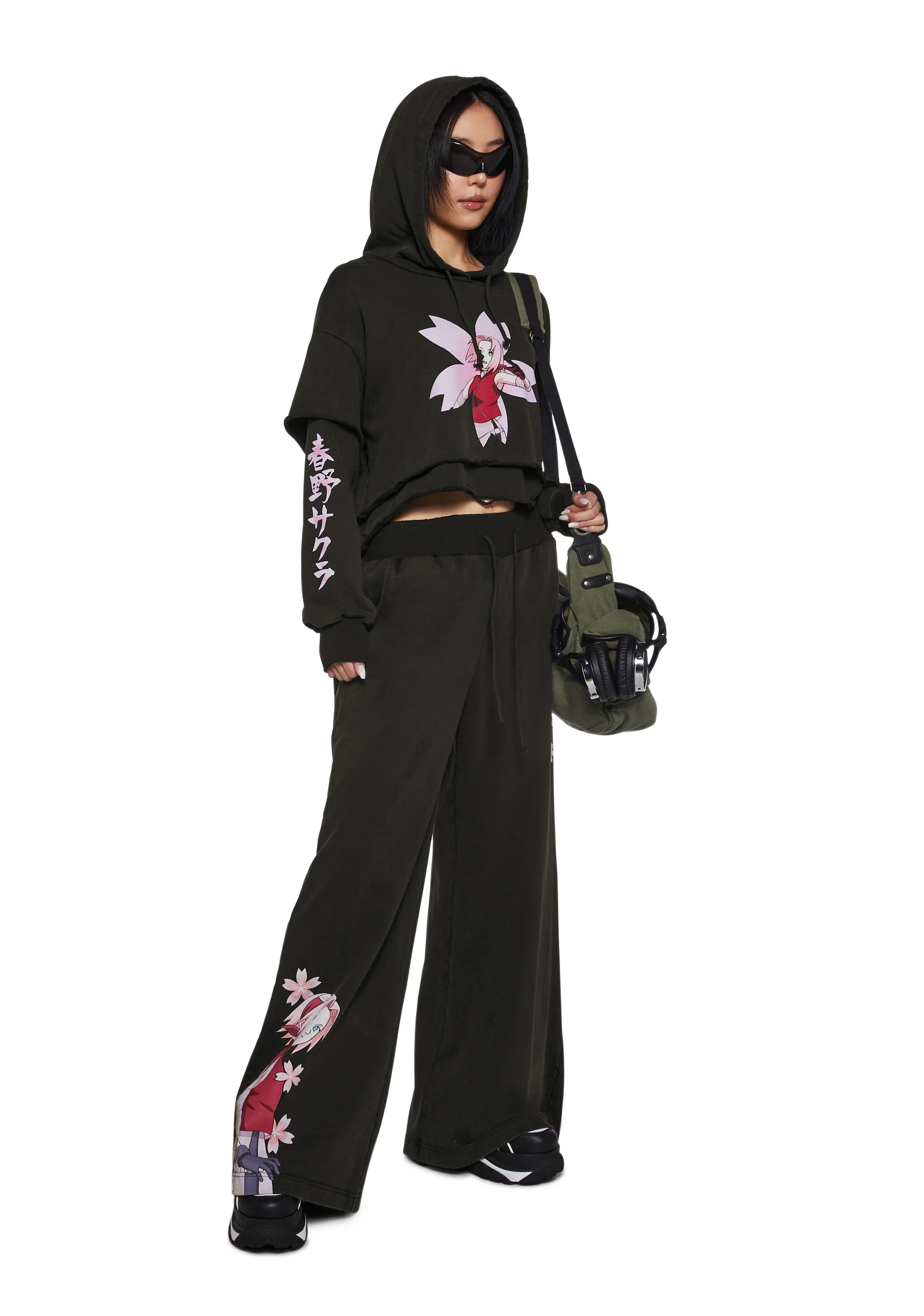 Sakura Wide Leg Sweatpants