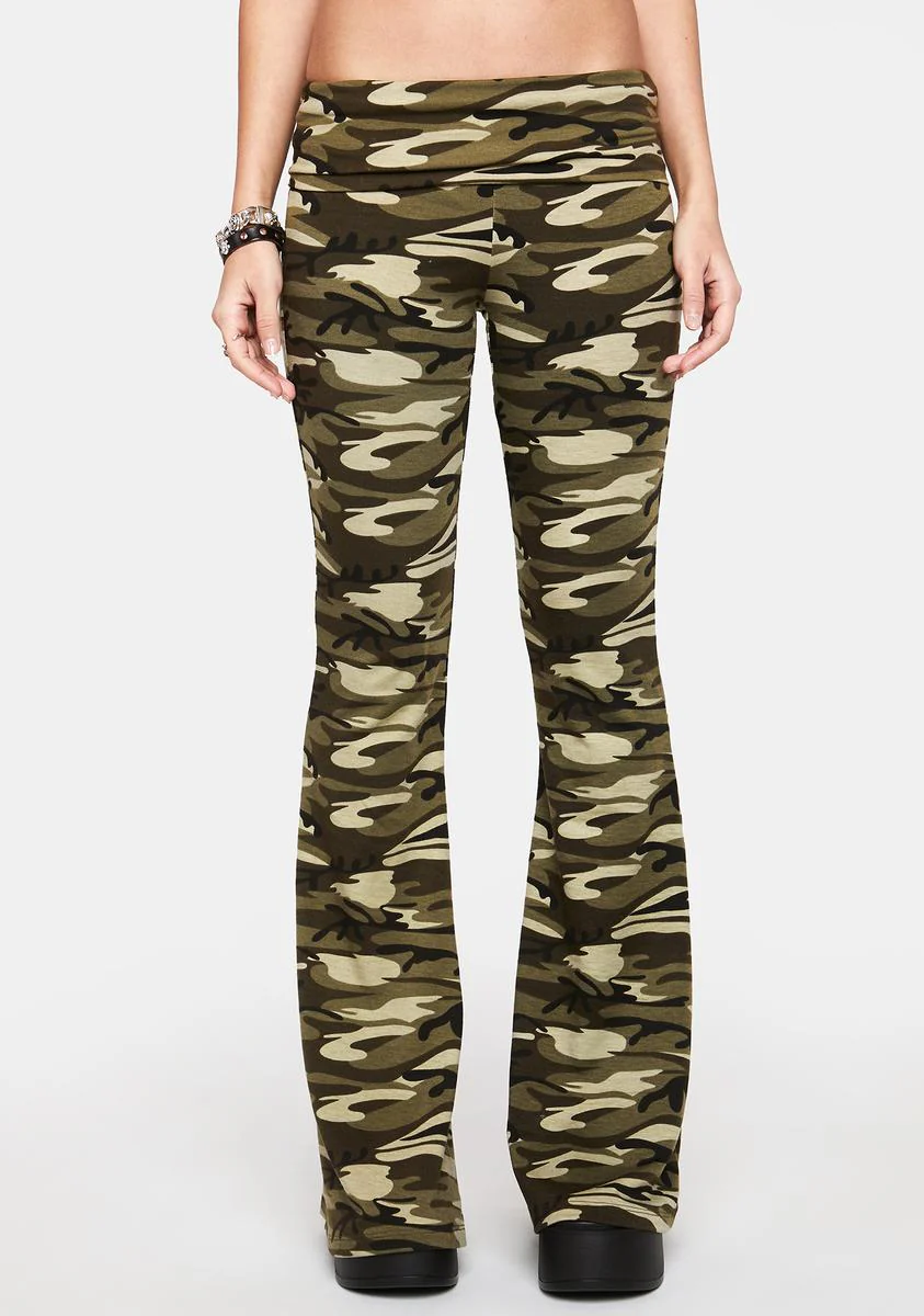 Camo Naomi Flared Leggings