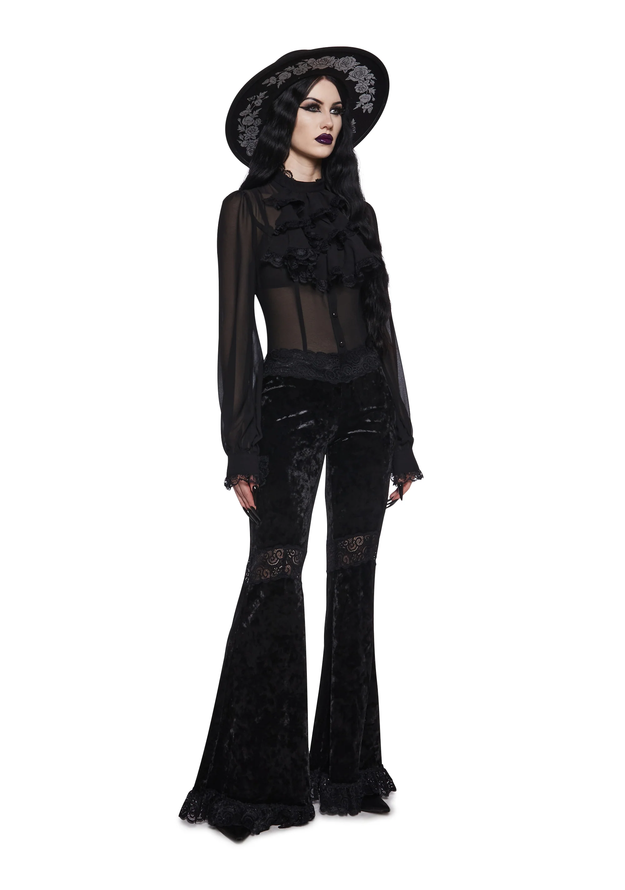 Abandon All Hope Bell Bottom Pants