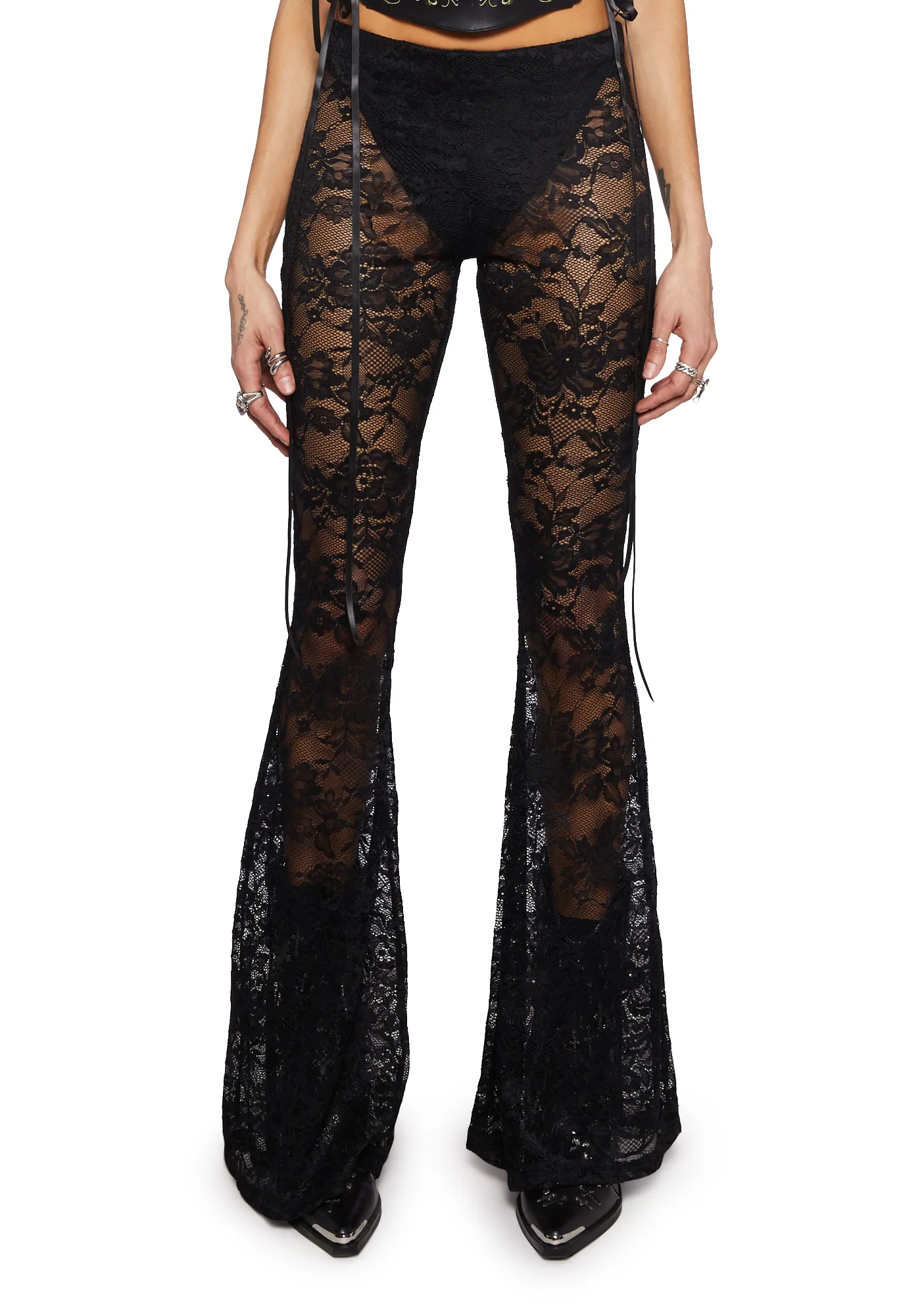 Got Your Attention Lace Leggings