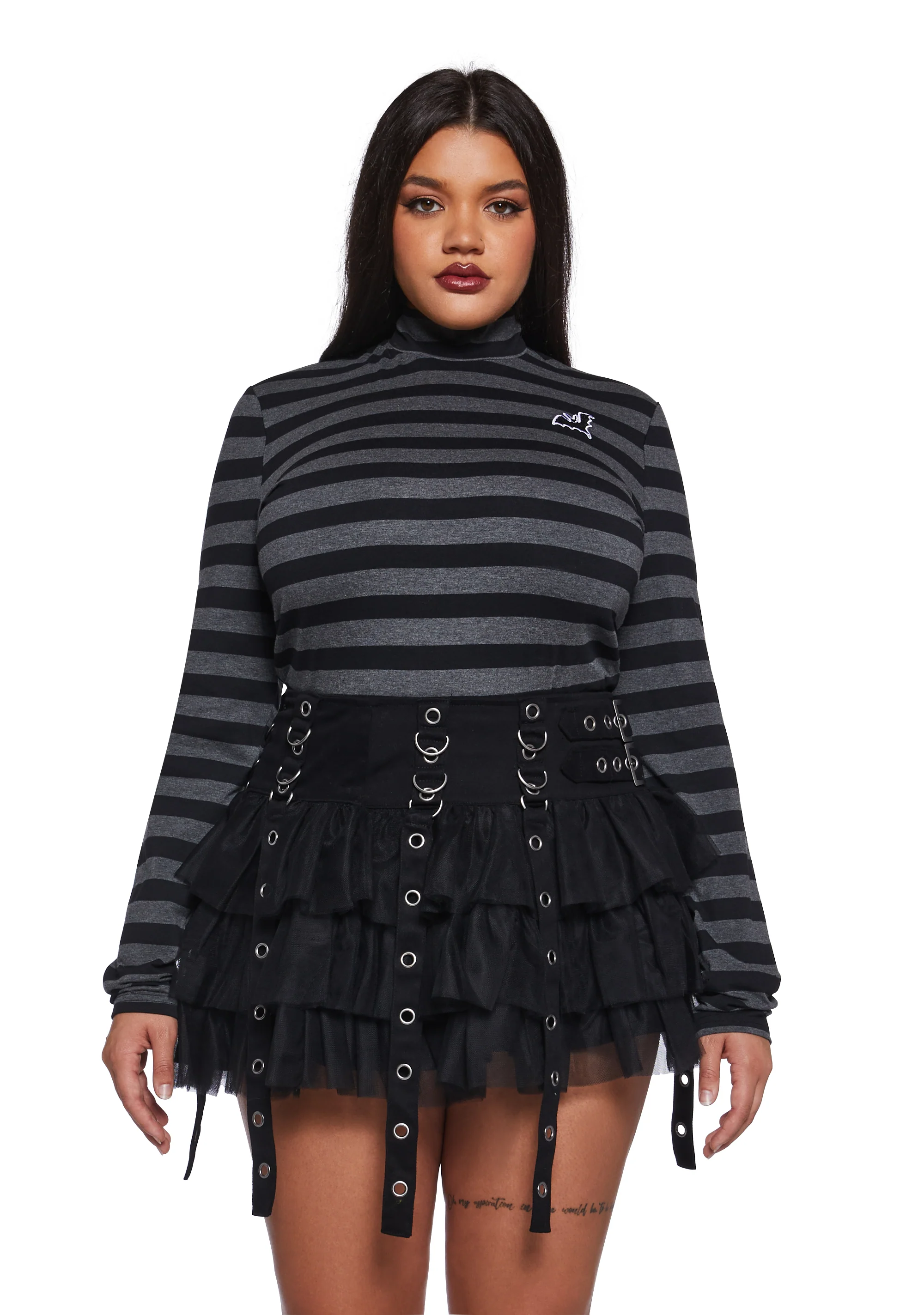 Never Meant To Be Mock Neck Top - Gray