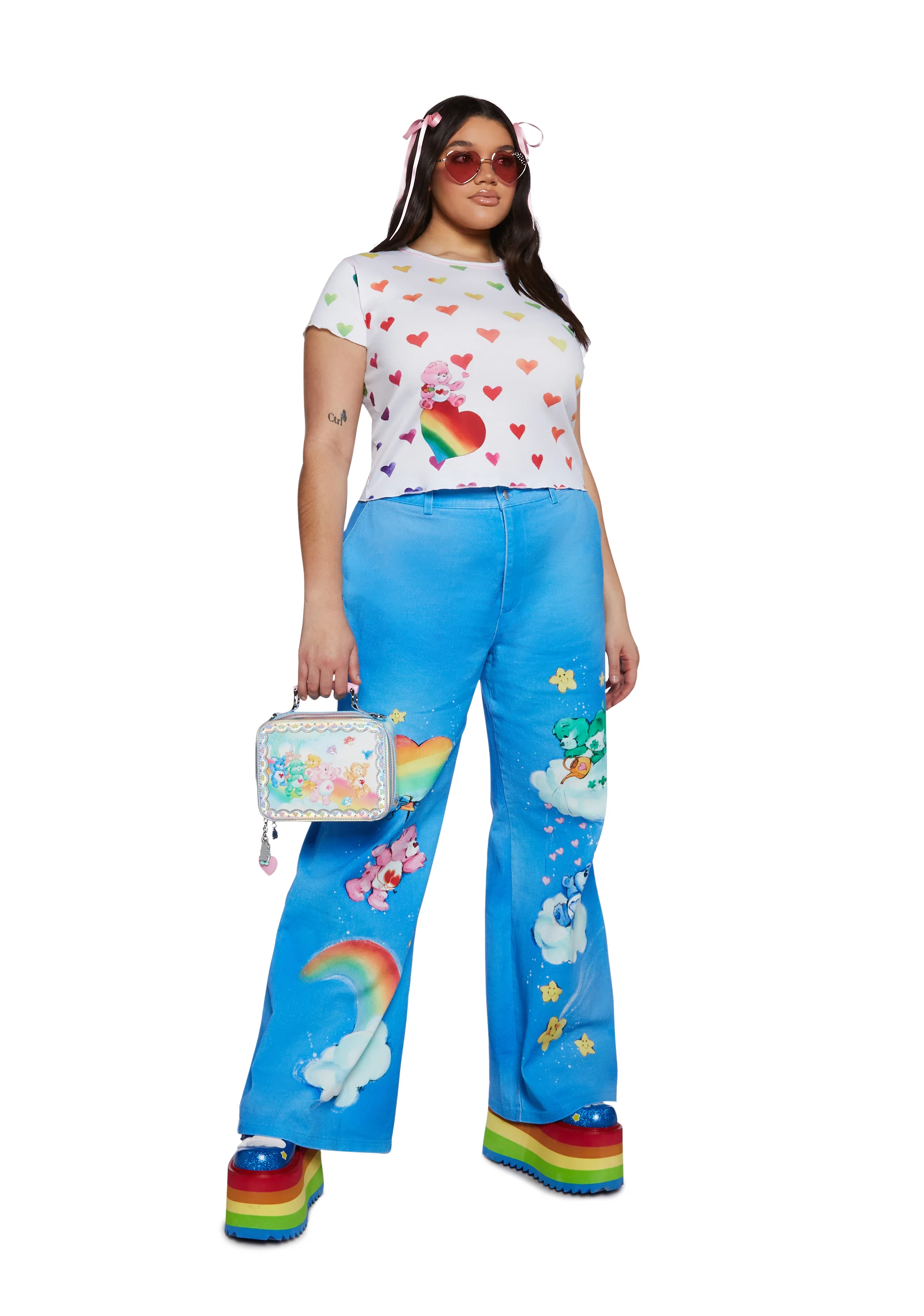 Plus Love Bears All Wide Leg Pants