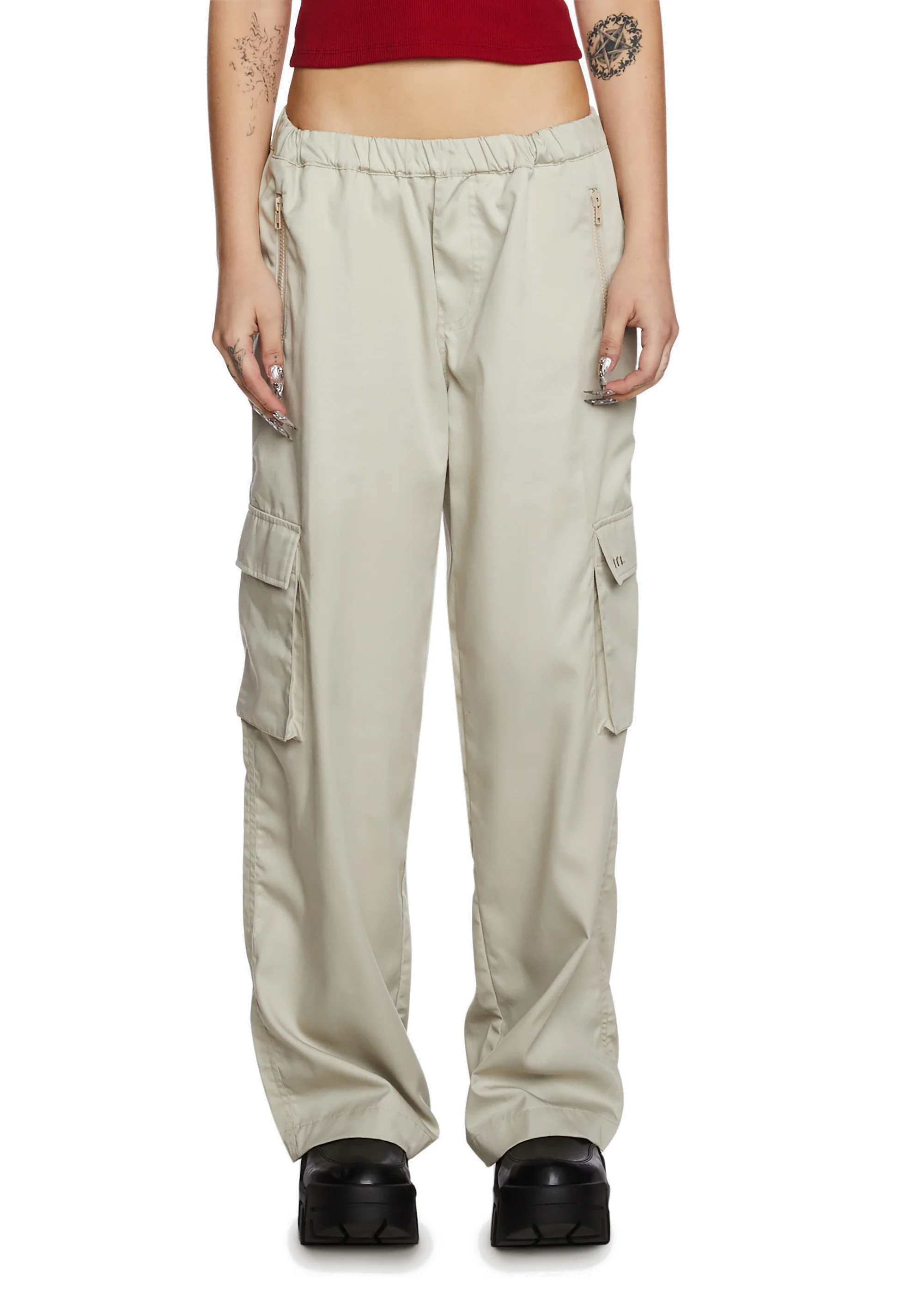 Oriells Cargo Trousers - Off White