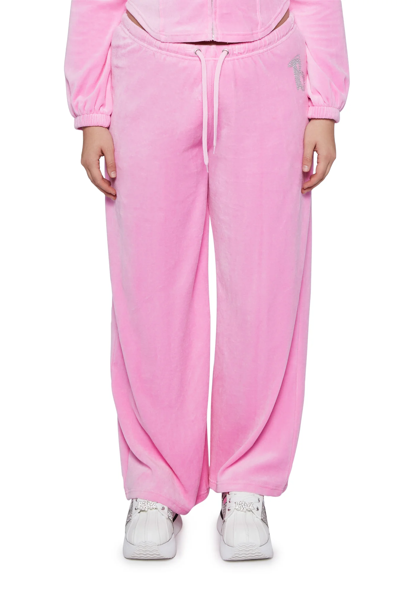 Plus Keep It Glossy Velour Sweatpants