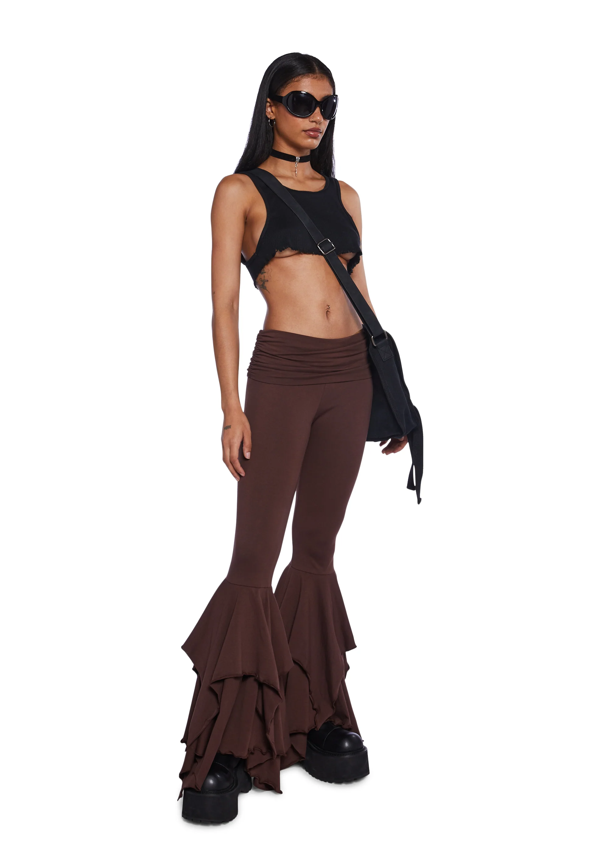 F Is For Fairies™ Flare Pants - Brown
