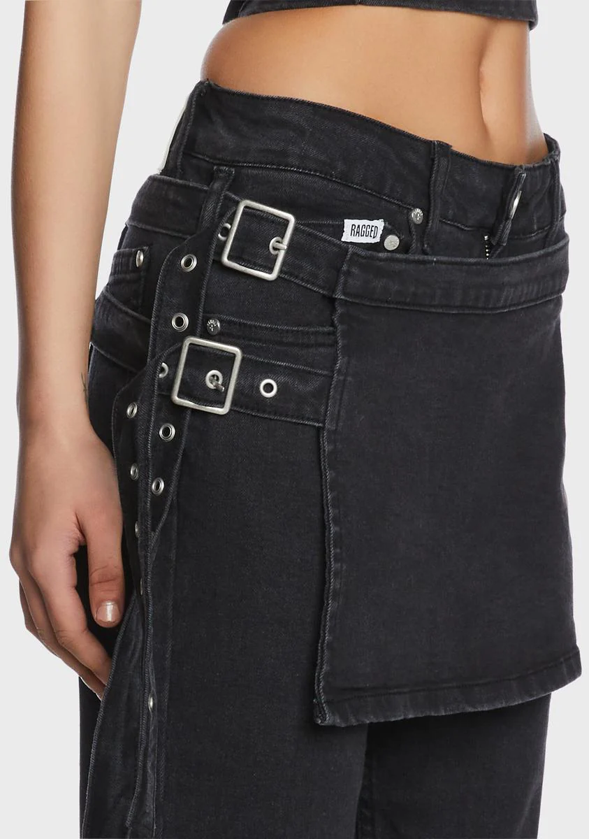 Low Rider Skirt Pants