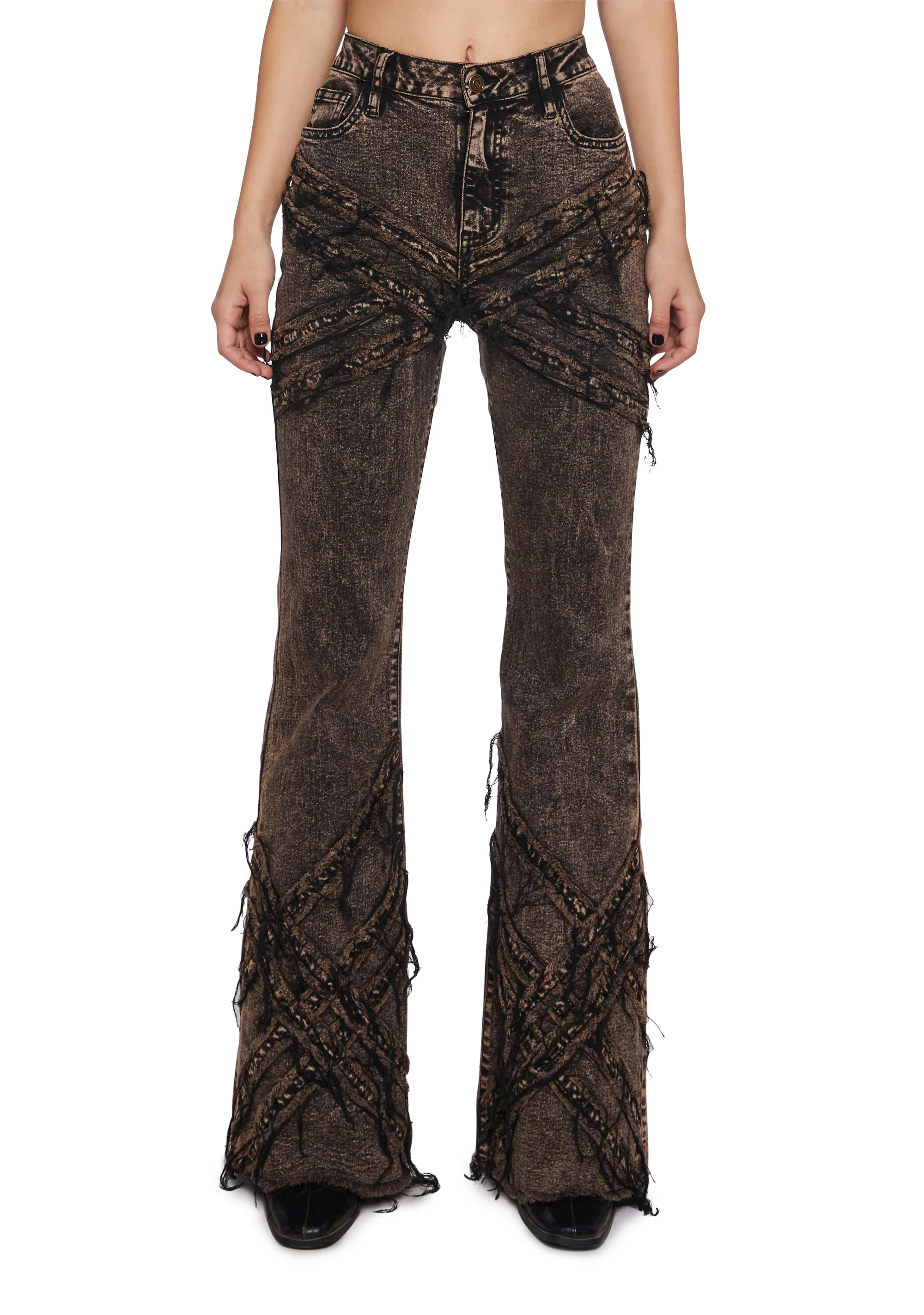 My Personality Flared Denim Jeans