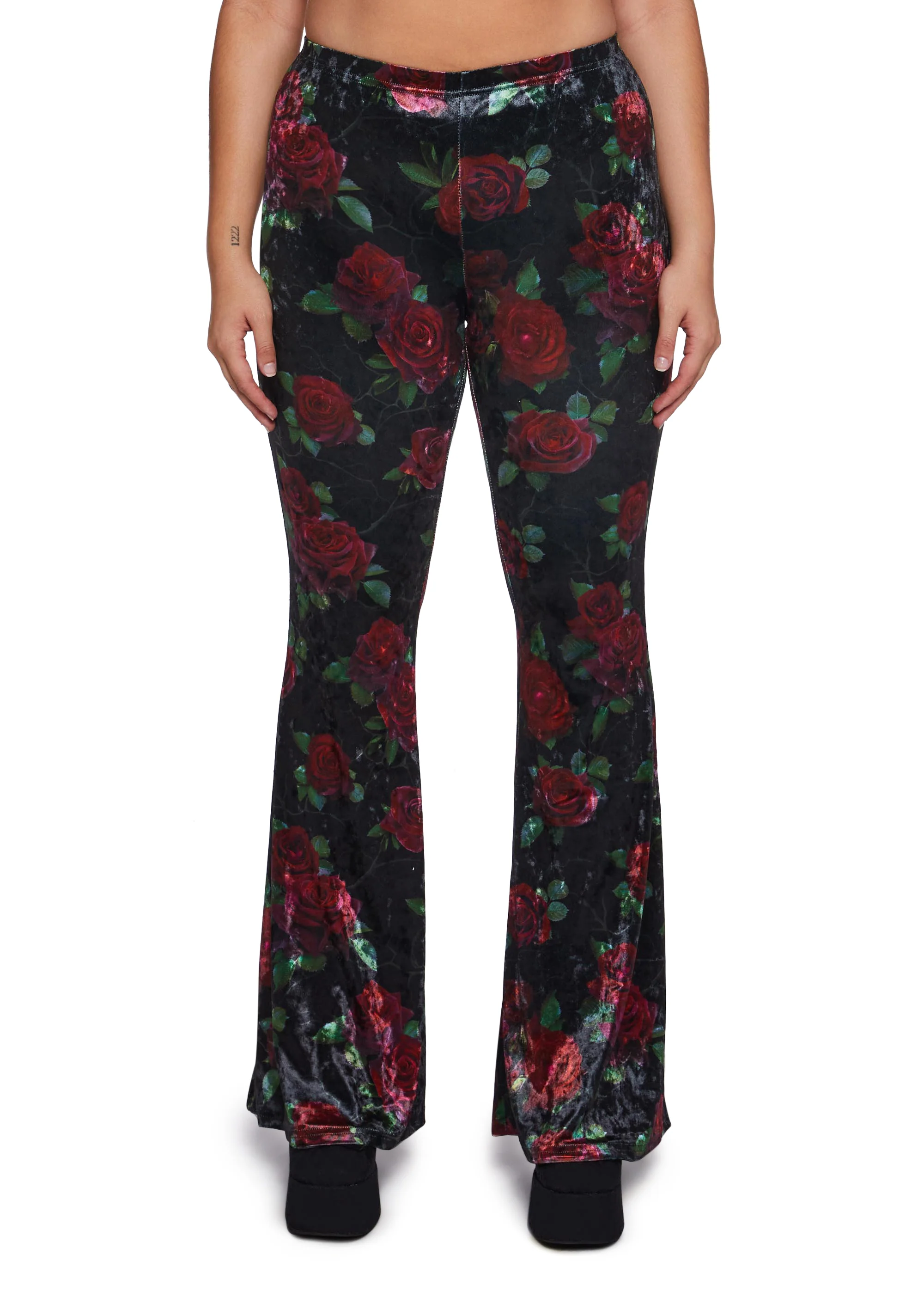 Thorned Morte Velvet Flare Pants