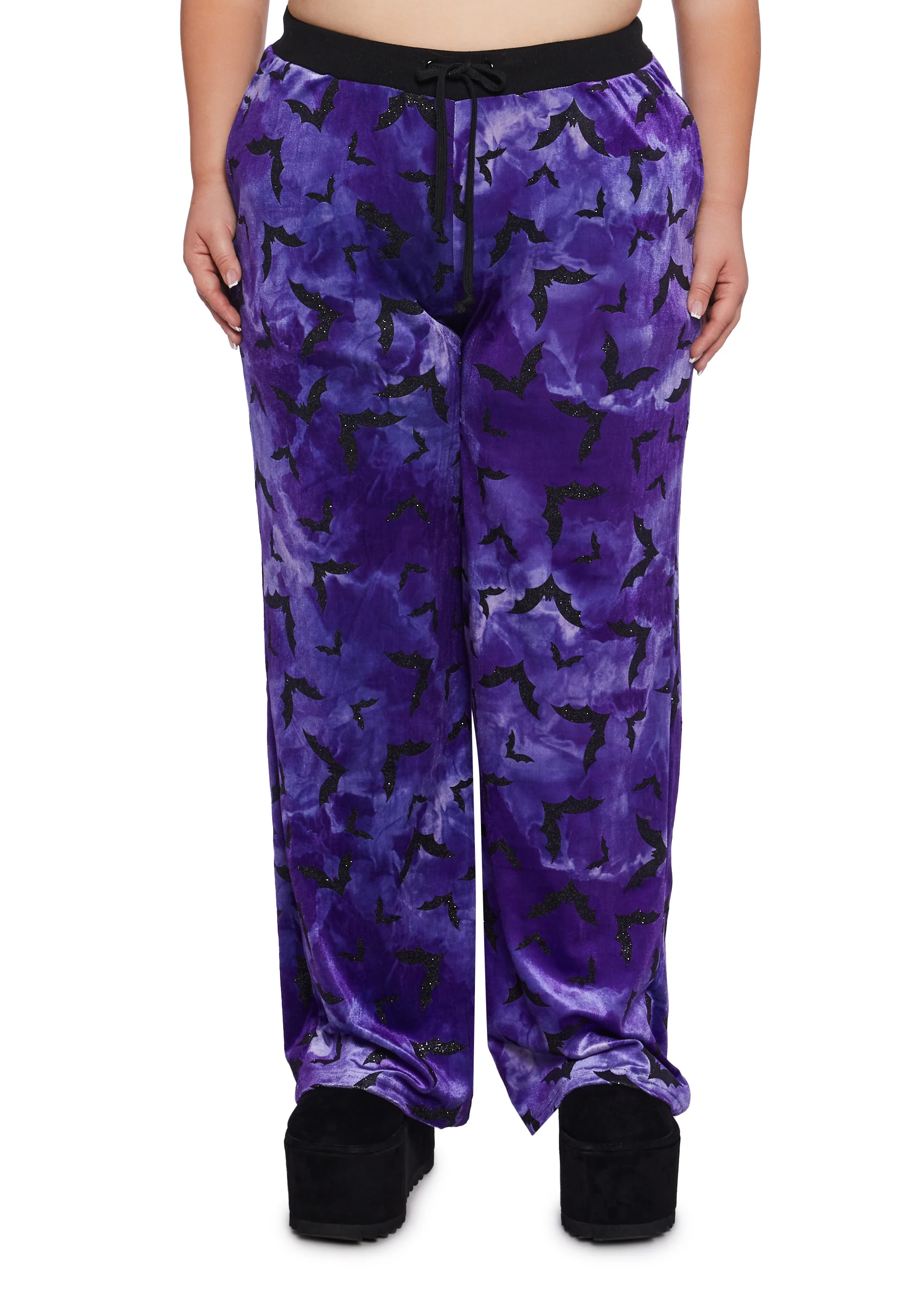 Plus Bat Behavior Jogger Sweatpants - Purple