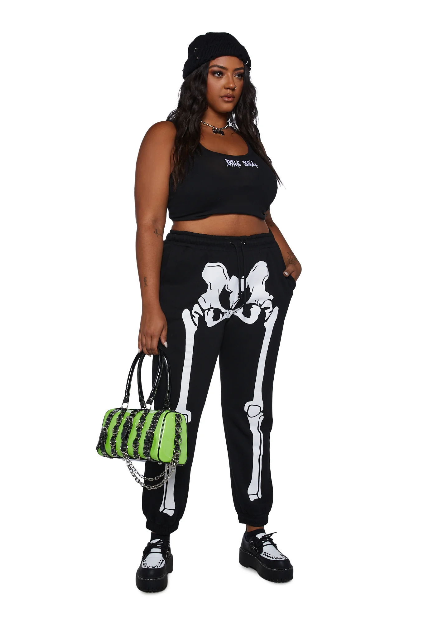 Plus Wake The Dead Skeleton Joggers