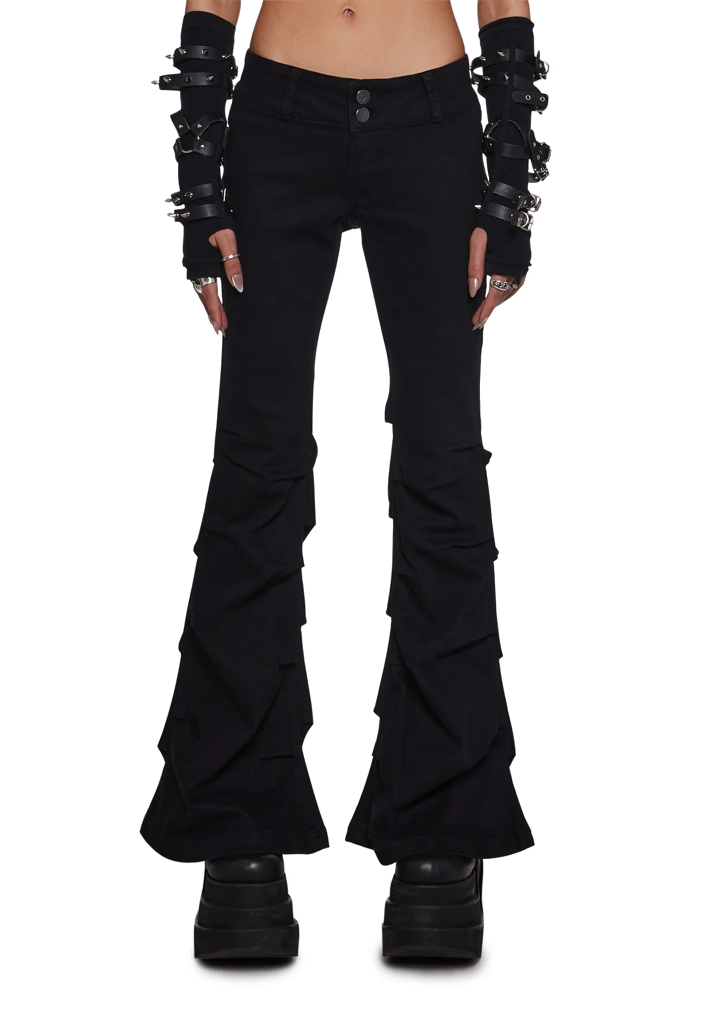 Frequency Wide Leg Pants - Black