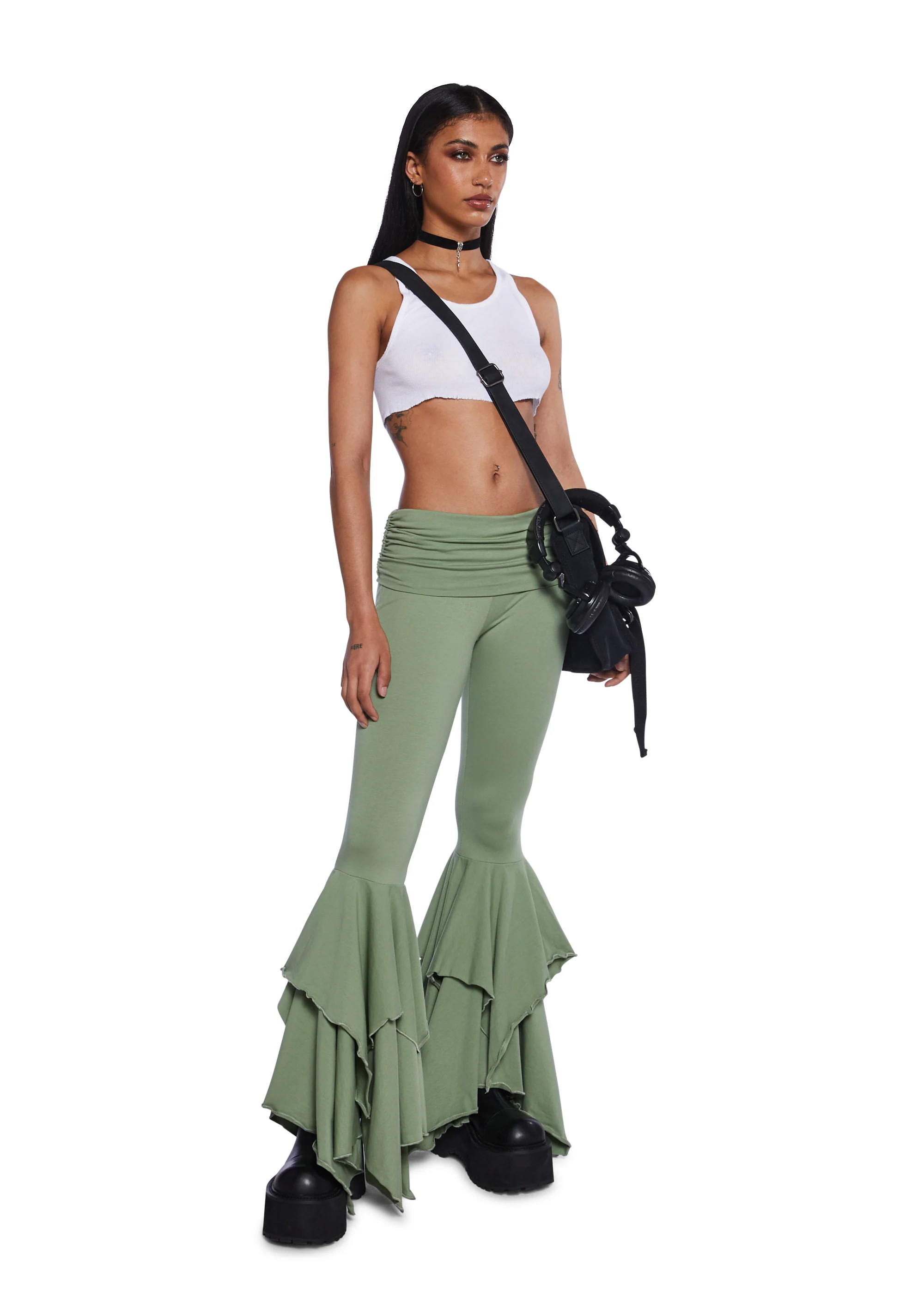 F Is For Fairies™ Flare Pants - Sage