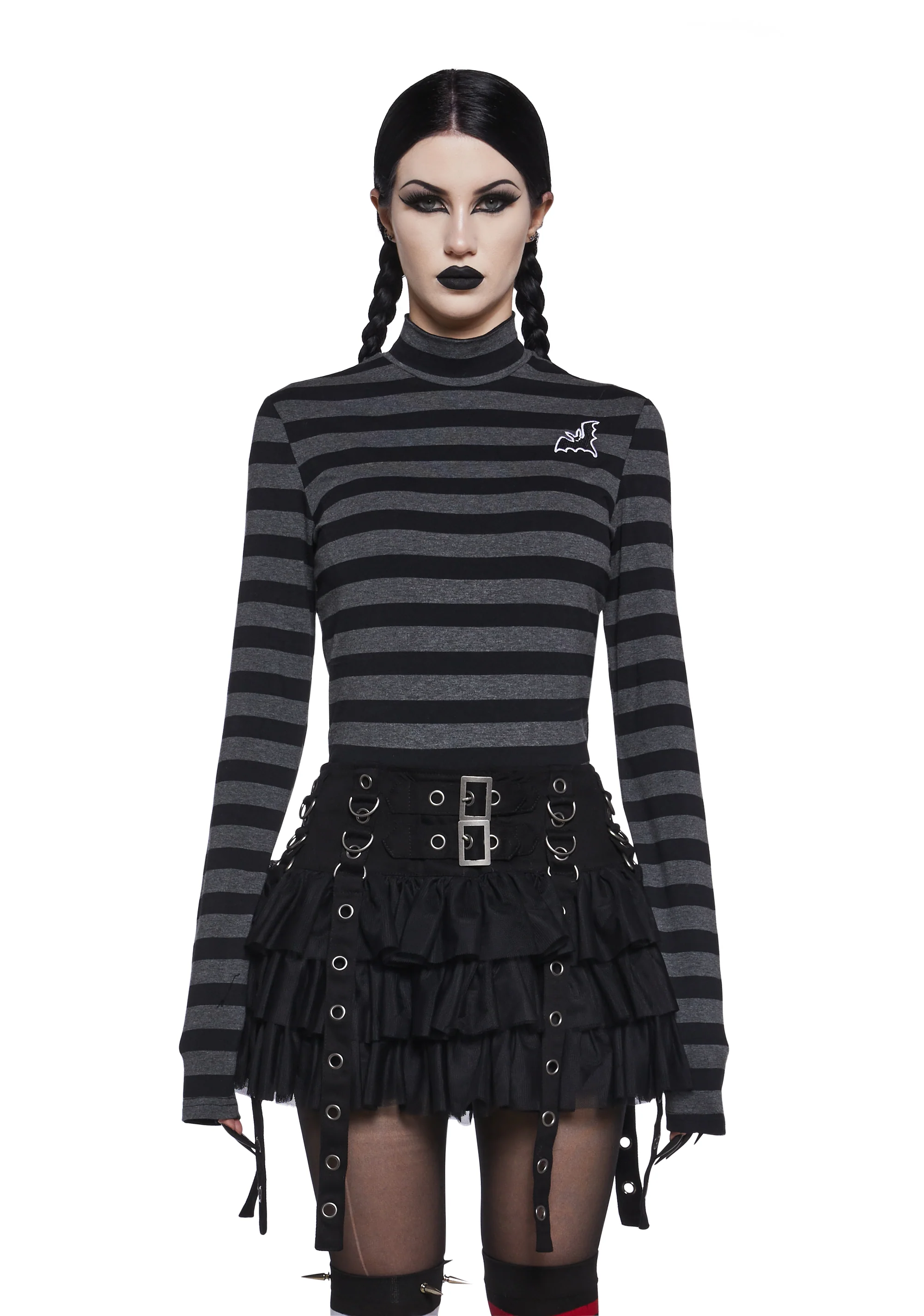 Never Meant To Be Mock Neck Top - Gray