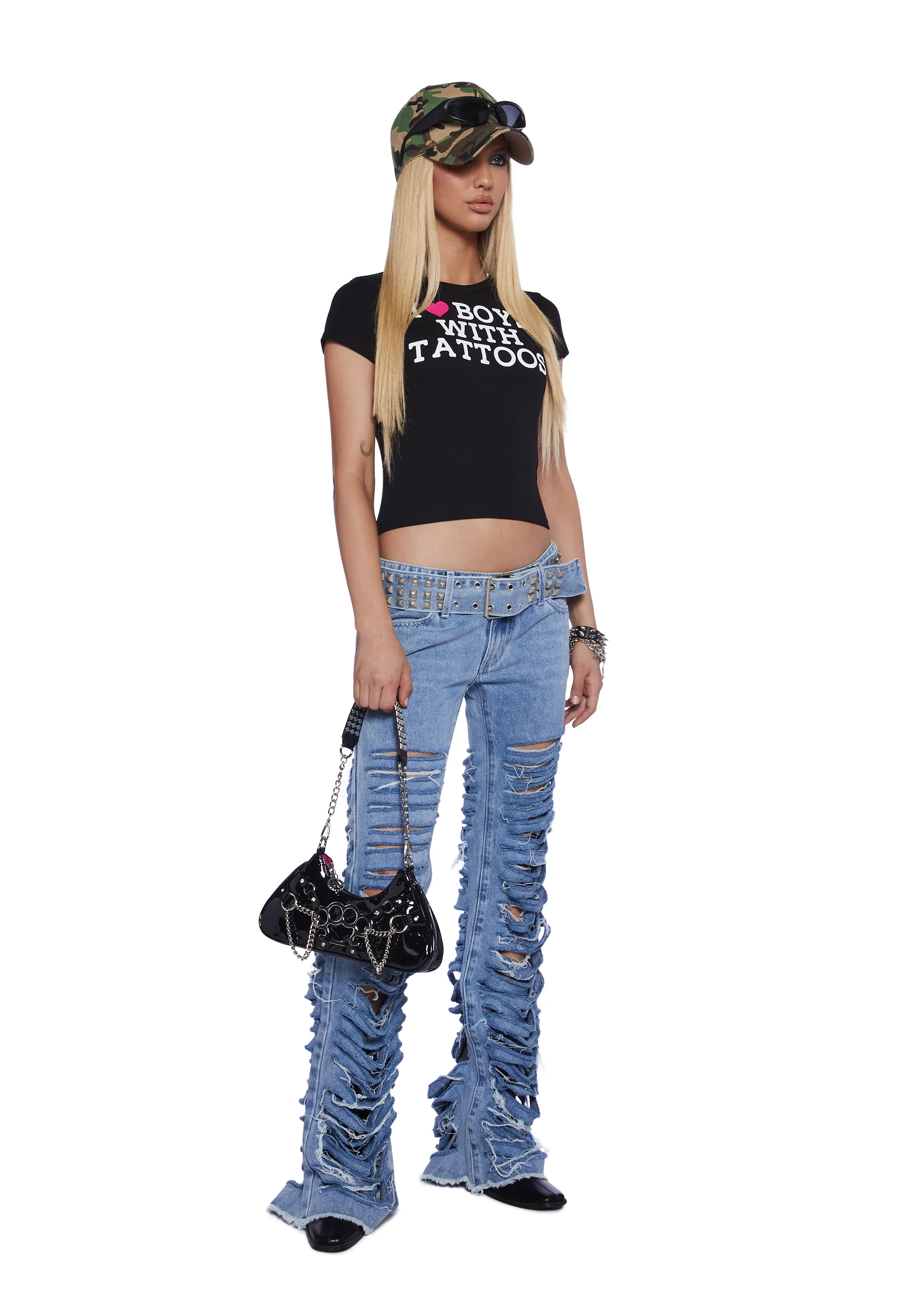 Keeley Destroyed Bootcut Jeans