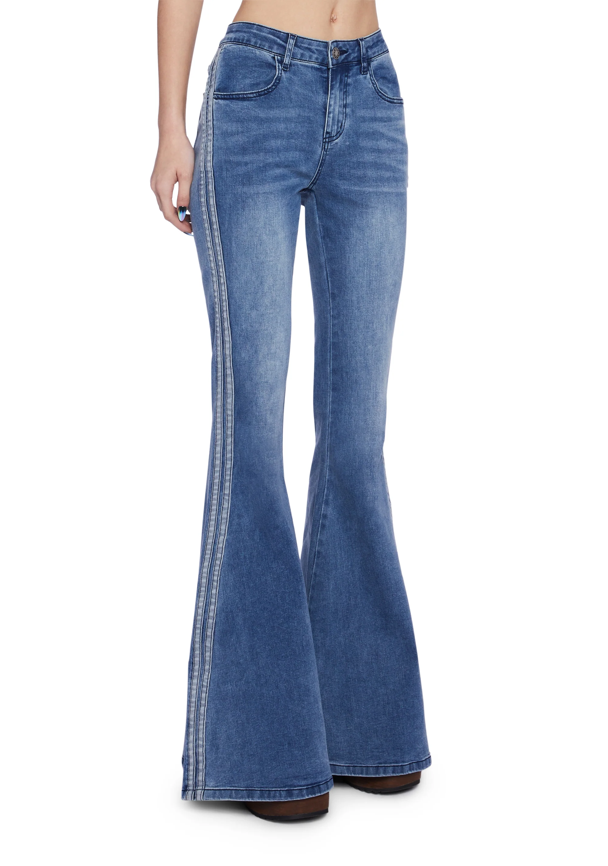 Totally Trippin Flared Jeans