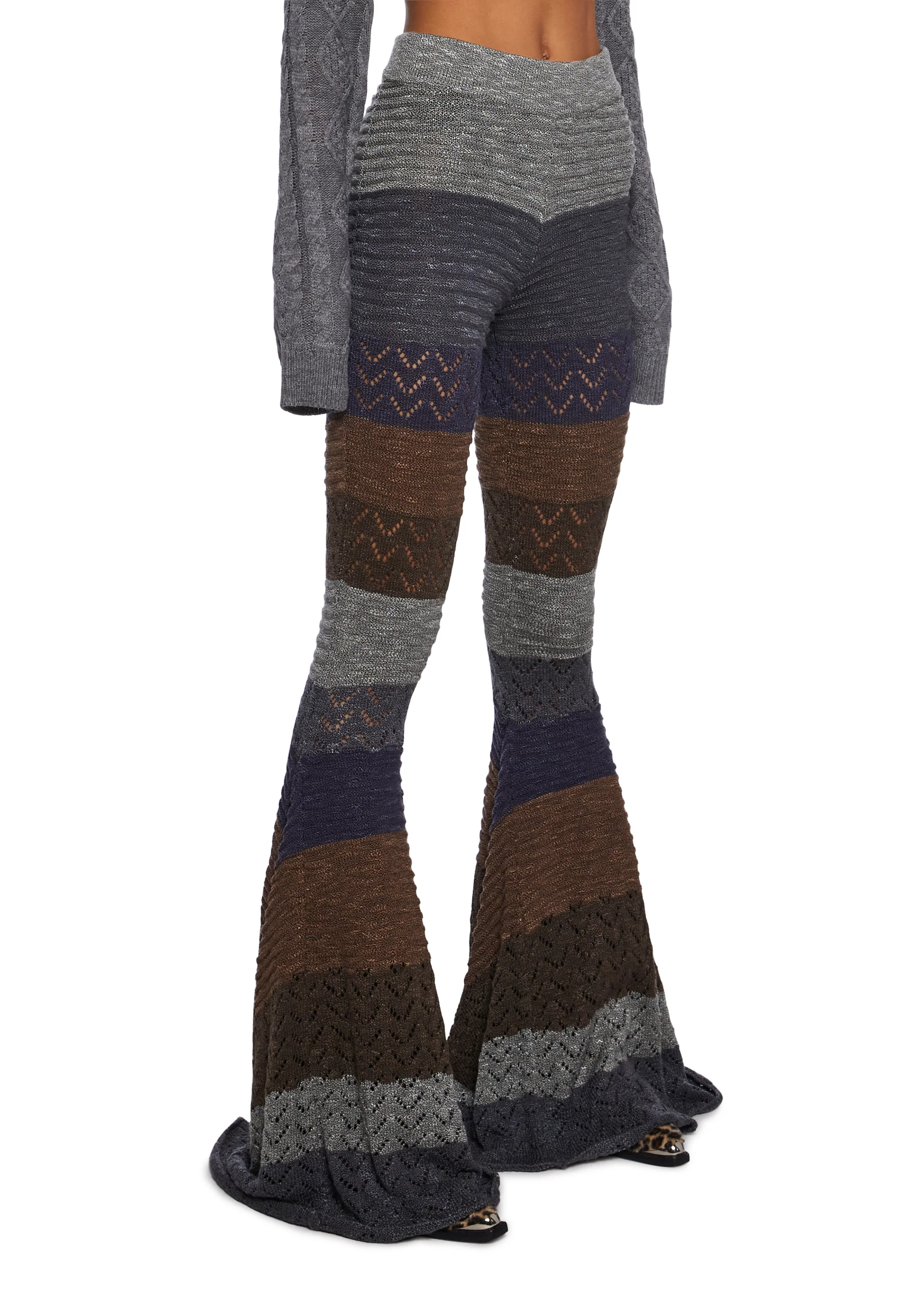 Trippy Fads Crochet Pants - Multi