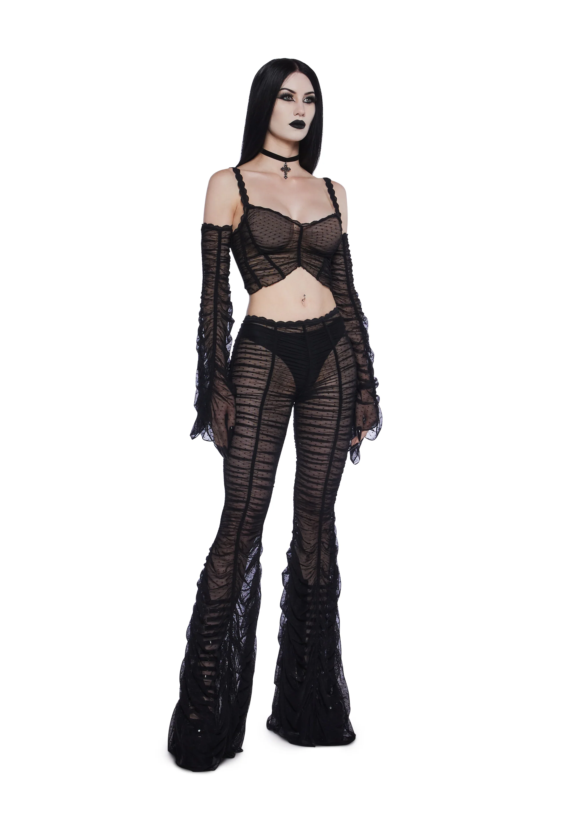 Moonchild Elegance Flared Pants - Black