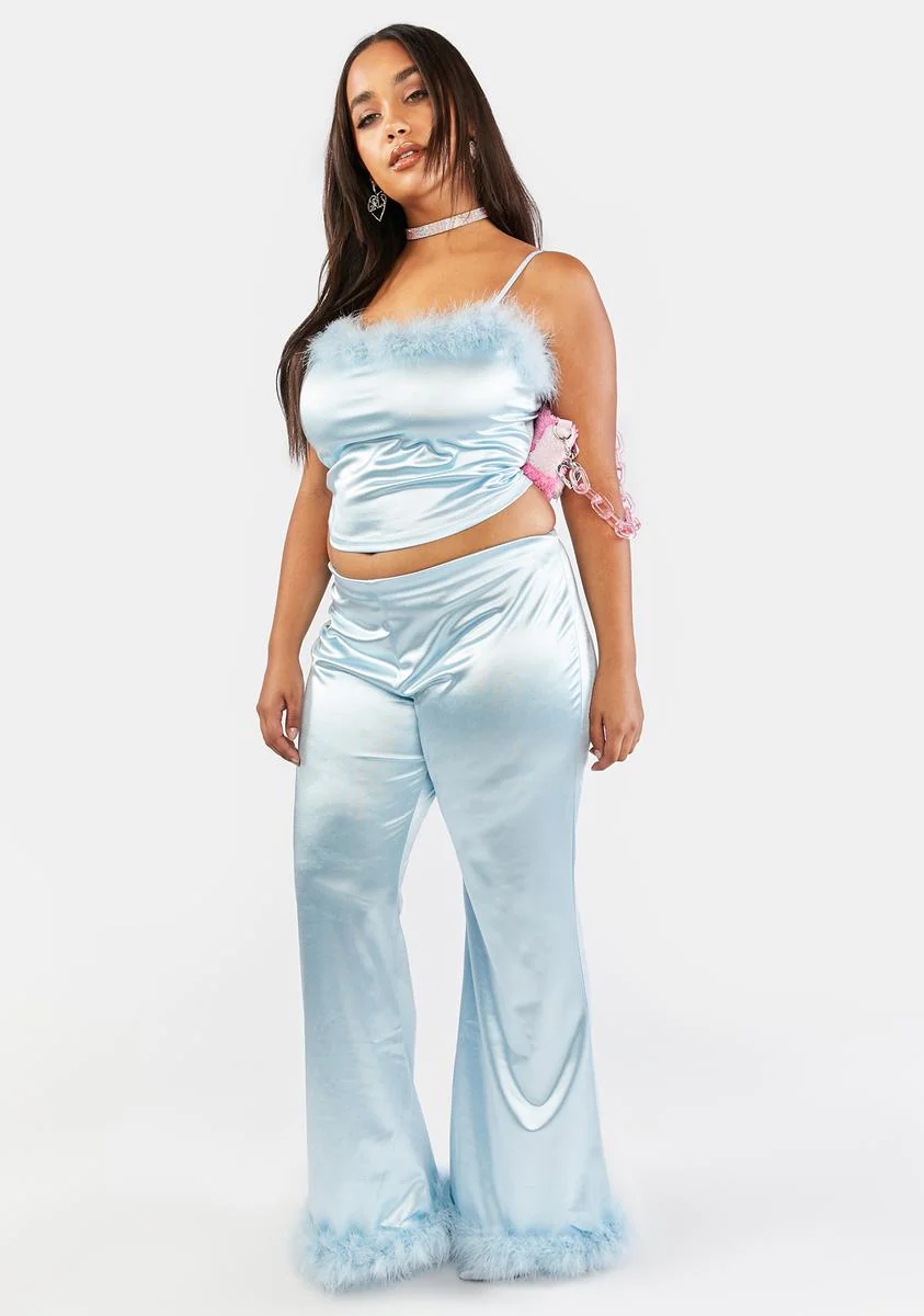 Plus Cloudy Exes and OMGs Satin Pants