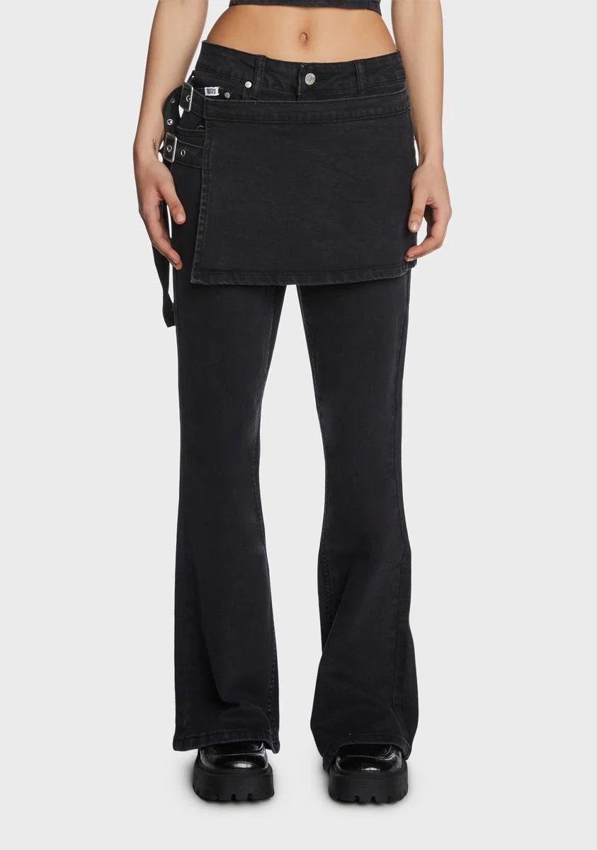 Low Rider Skirt Pants