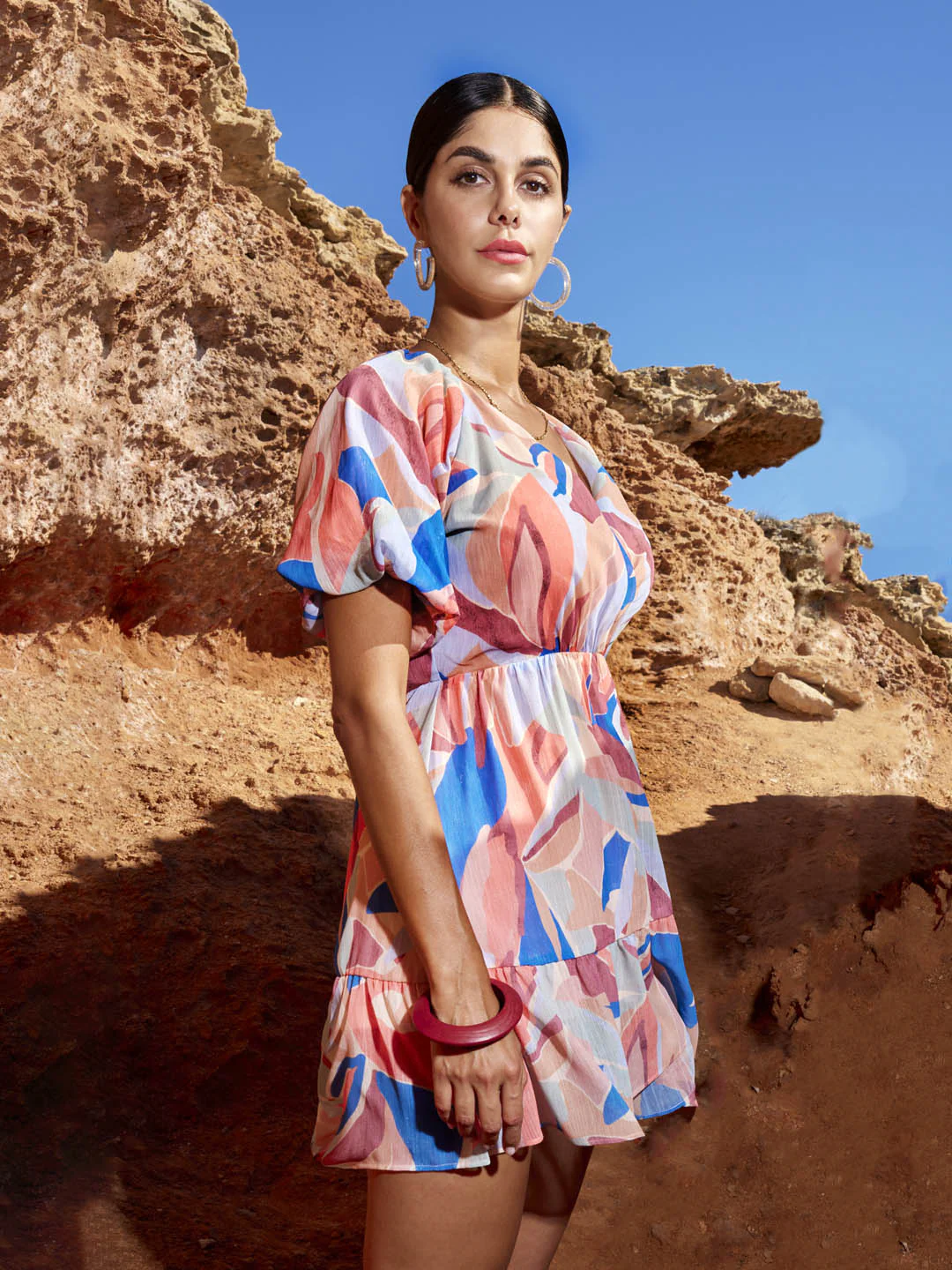 Deep V-neck Dresses - TRVCWOW