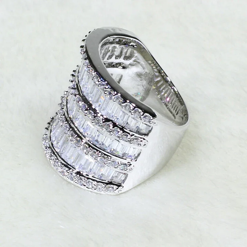 Lab Diamond Ring 925 sterling silver - TRVCWOW