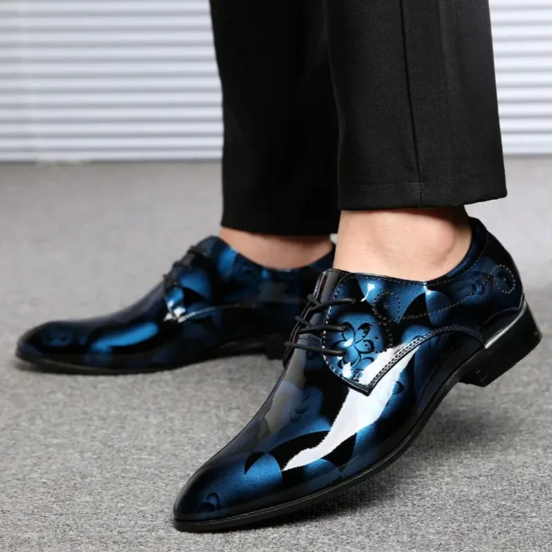 2025 New Luxury Oxfords For Men, Retro Floral Pattern, - TRVCWOW