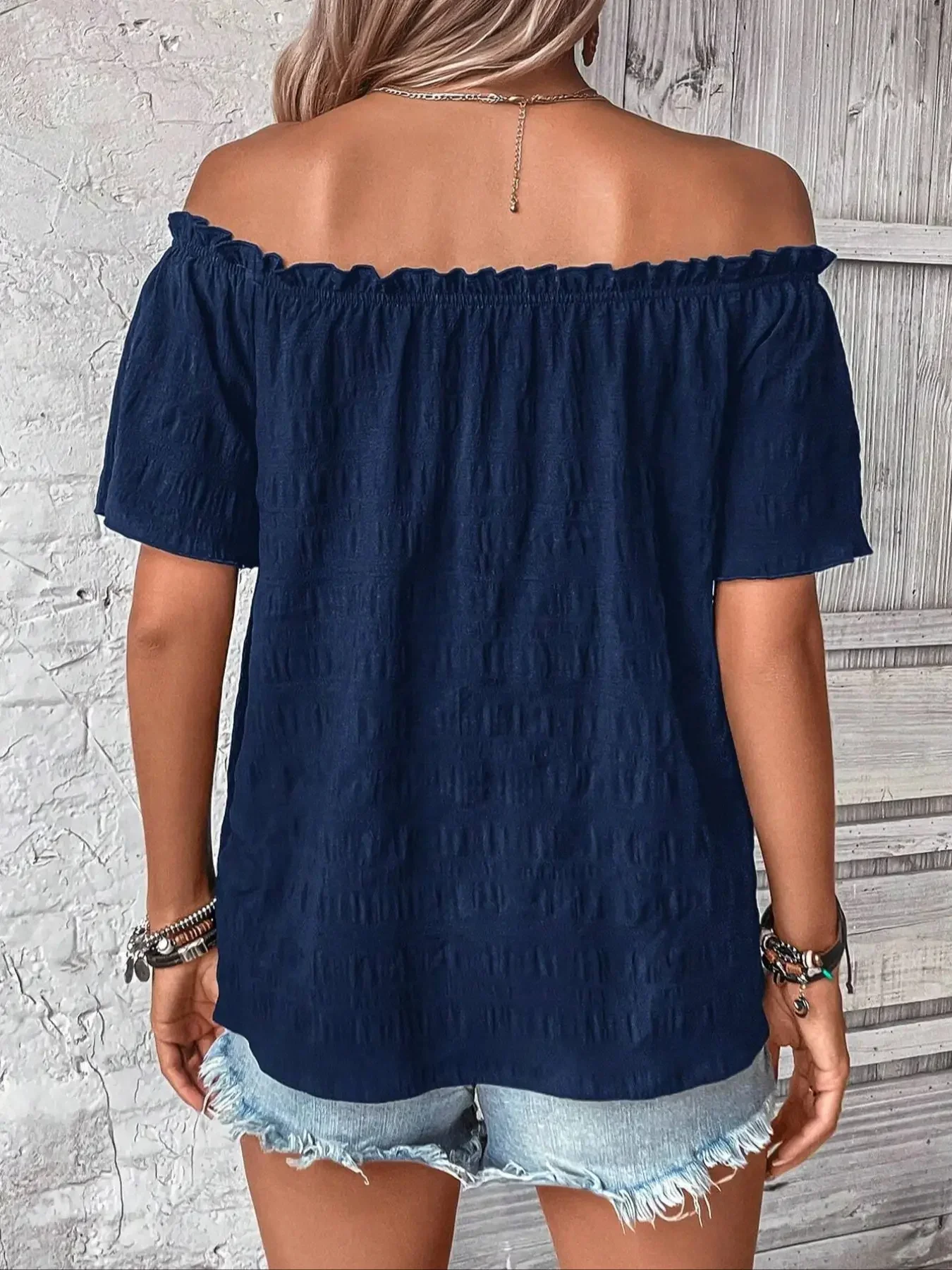 Women's Fashion Off The Shoulder Shirt - TRVCWOW