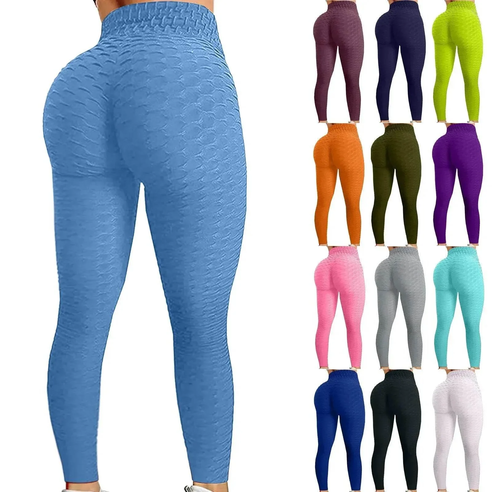 Butt-Lifting Multi-Color Yoga Leggings for Women - TRVCWOW