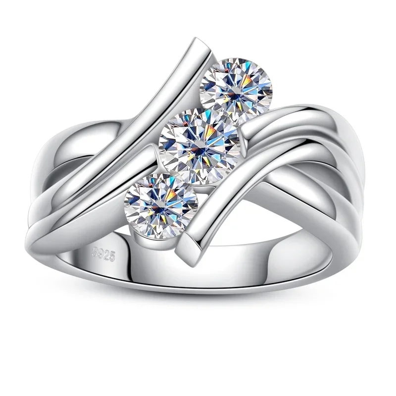 1.2 Carat Moissanite Diamond Vintage Women Jewelry 925 Sterling Silver - TRVCWOW