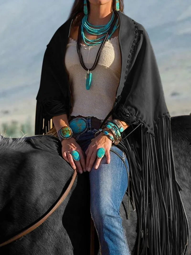 Women Poncho Autumn Winter - TRVCWOW