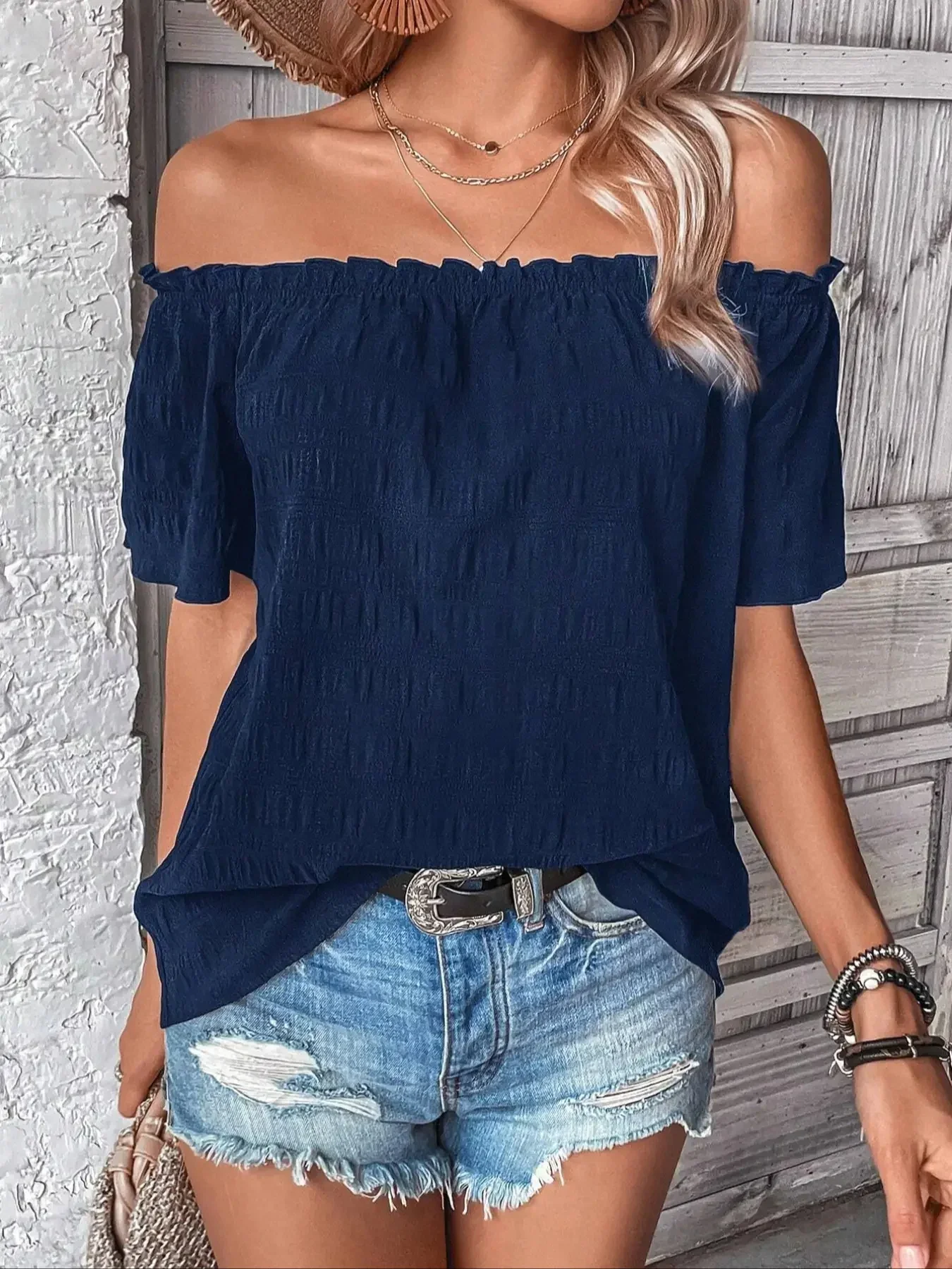 Women's Fashion Off The Shoulder Shirt - TRVCWOW