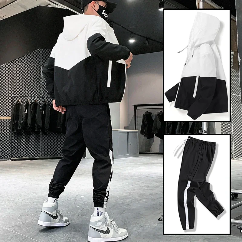 2025 Men Tracksuit Casual Joggers 2 Piece Sets - TRVCWOW