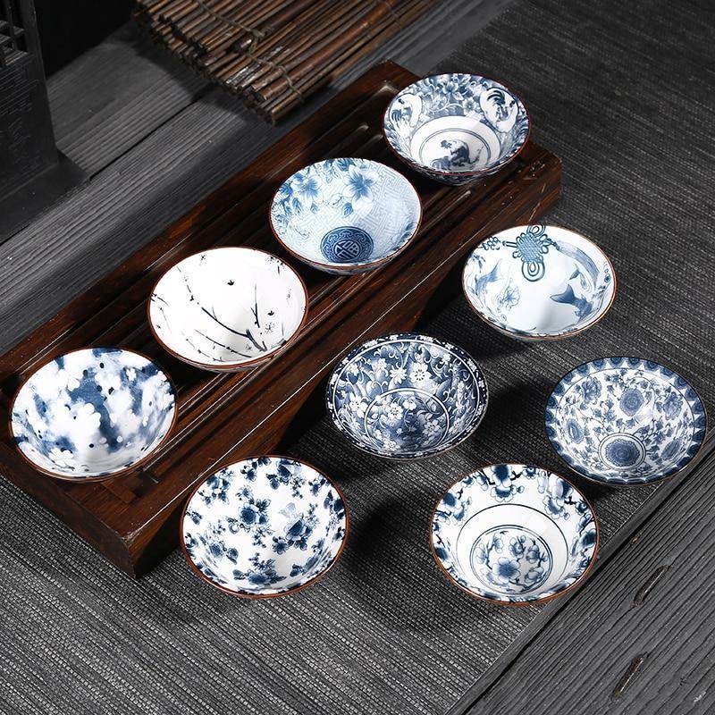 Chinese Pottery Blue And White Drink Ware - TRVCWOW