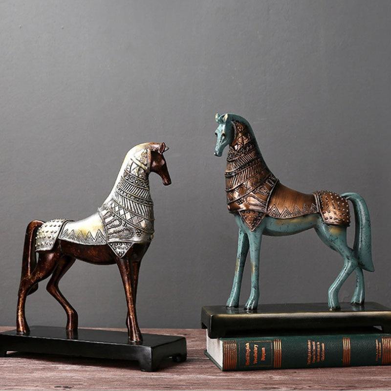 Ceramic Chinese Horse Statues - TRVCWOW