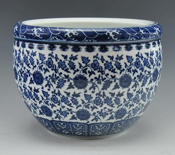 Chinese Vase Antique Blue And White Pottery - TRVCWOW