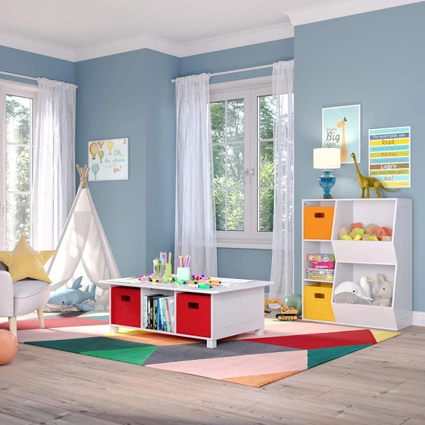 RiverRidge White Composite Kids Bookcase 30.13in W x 36.69in H x 13.75in D - MadeInUSA