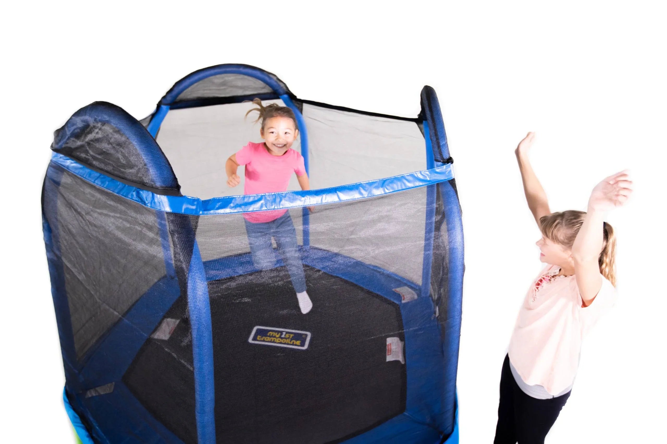 Bounce Pro 7' My First Trampoline Hexagon (Ages 3-10) for Kids - MadeInUSA