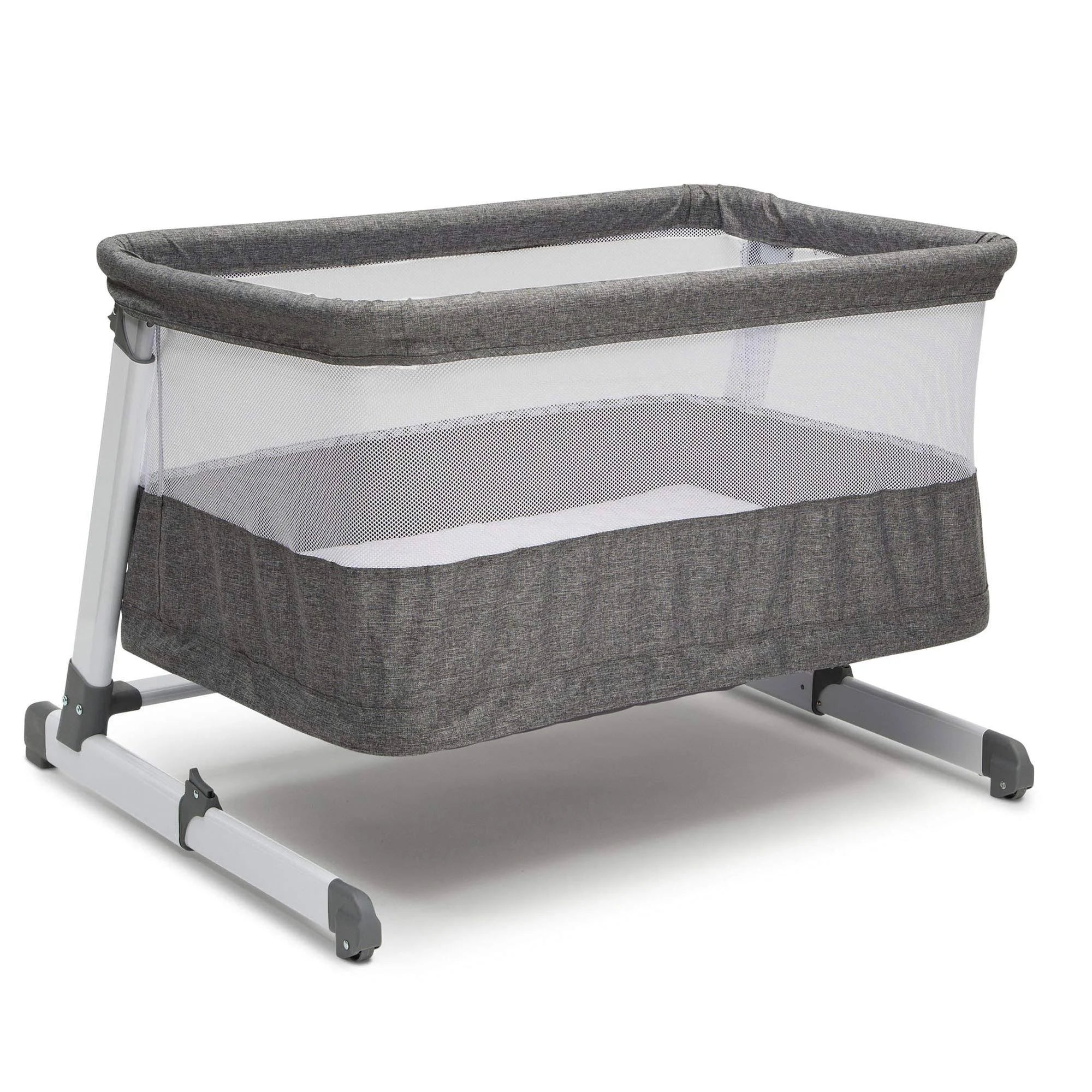Simmons Kids Room2Grow Newborn Bassinet to Infant Sleeper Grey Tweed - MadeInUSA
