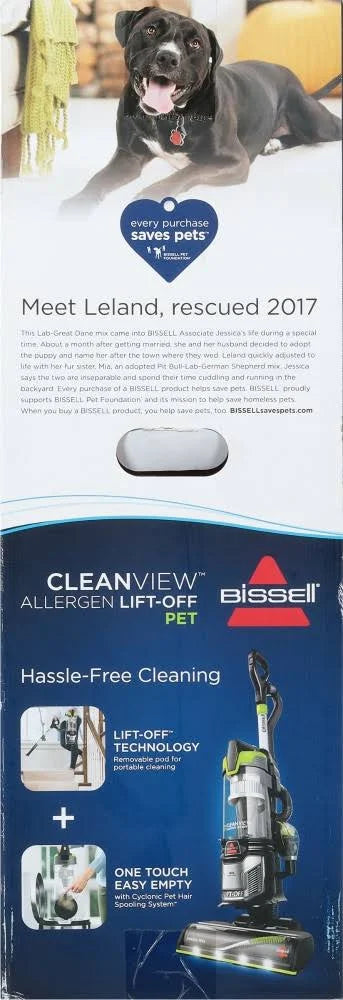 Bissell Cleanview Allergen Lift-Off Pet Vacuum - MadeInUSA