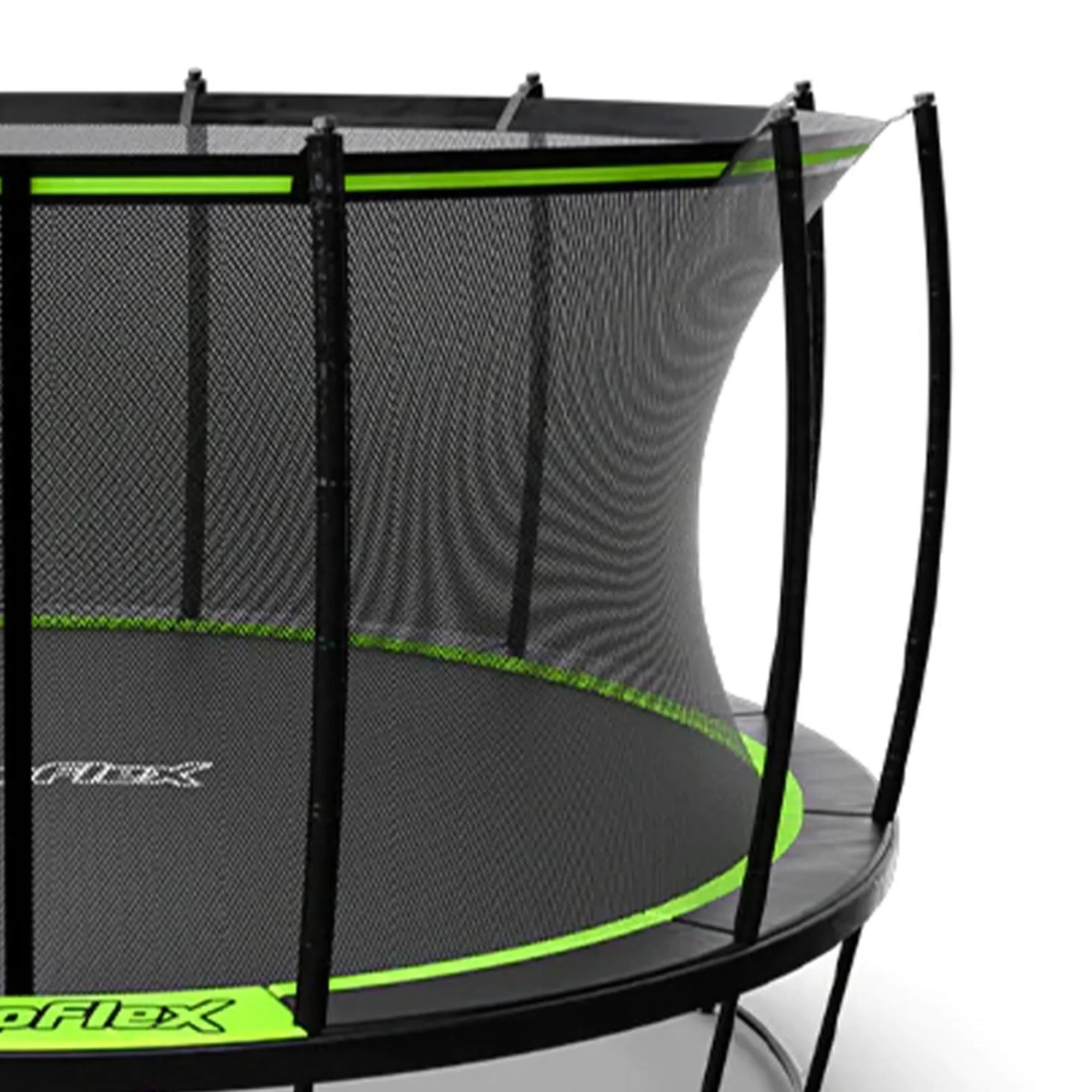 Jumpflex Hero 15' Trampoline for Kids Outdoor Play Equipment with Net & Ladder - MadeInUSA