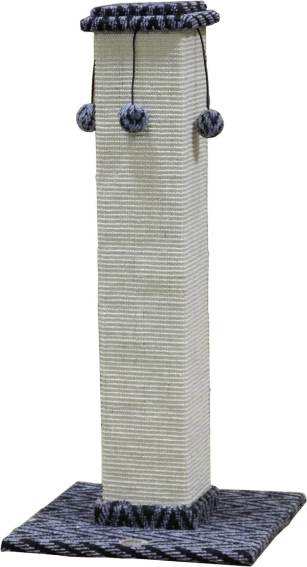 Go Pet Club 35in Cat Scratching Post Gray - MadeInUSA