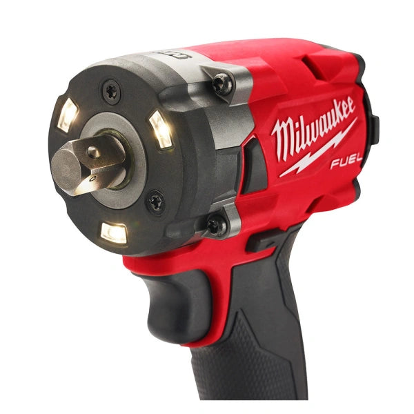 18V M18 FUEL LithiumIon Brushless Cordless 12 Compact Impact Wrench with Pin Detent Tool Only - MadeInUSA