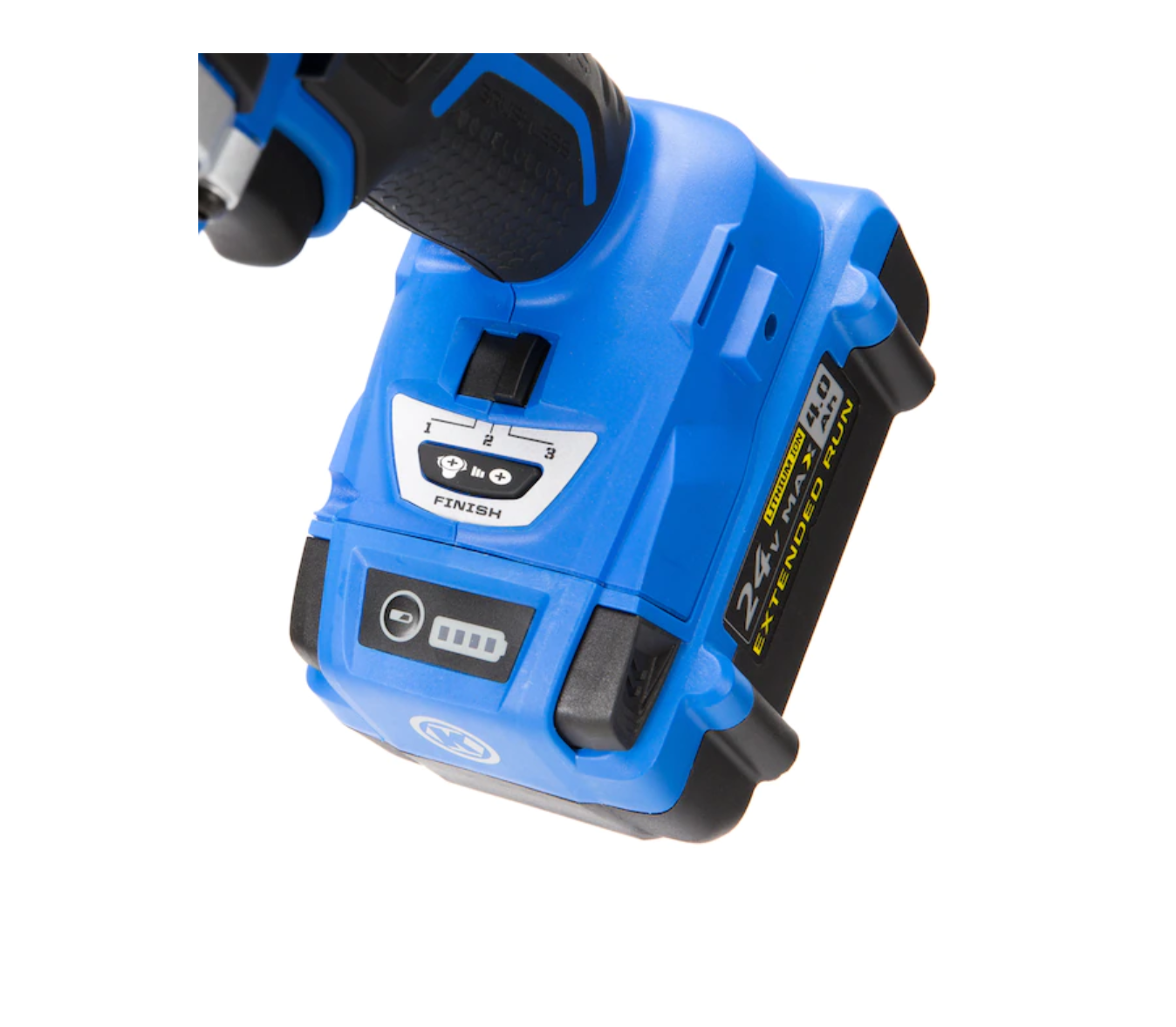 Kobalt KIW 3824B03 BrushlessAmp 24volt Max Variable Speed Brushless 38in Drive Cordless Impact Wrench Tool only - MadeInUSA