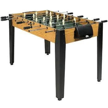 Best Choice Products 48in Competition Sized Foosball Table for Home, Game Room w/ 2 Balls, 2 Cup Holders - Dark Brown - MadeInUSA