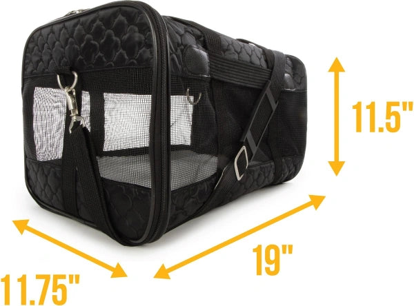 Sherpa Original Deluxe Lattice Print AirlineApproved Pet Carrier Bag, Large - MadeInUSA